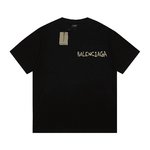 Balenciaga Clothing T-Shirt Doodle Printing Unisex Cotton