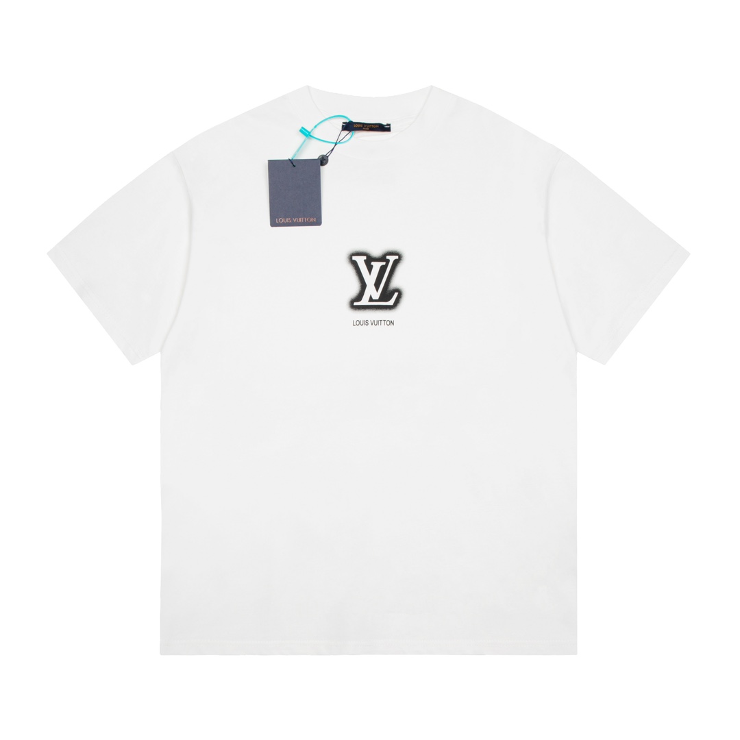 Designer Replica
 Louis Vuitton Clothing T-Shirt Unisex Cotton Fashion Short Sleeve