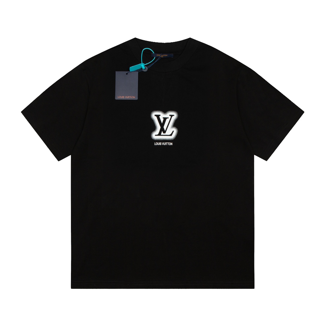 Louis Vuitton Clothing T-Shirt Unisex Cotton Fashion Short Sleeve