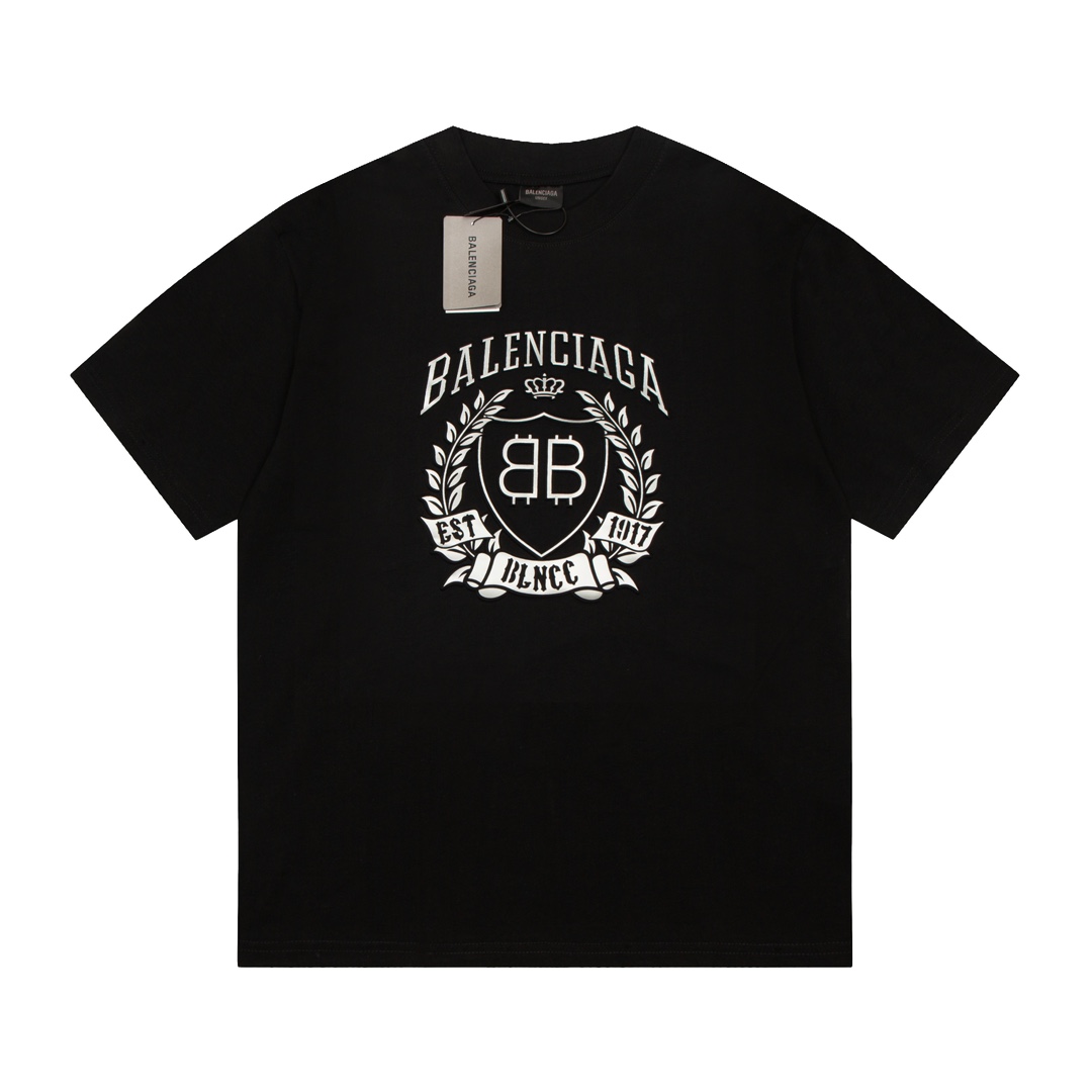 Balenciaga/巴黎世家 24ss 凹凸字母logo 短袖