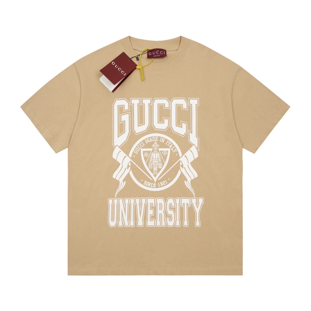 New
 Gucci Clothing T-Shirt Printing Unisex Cotton Short Sleeve