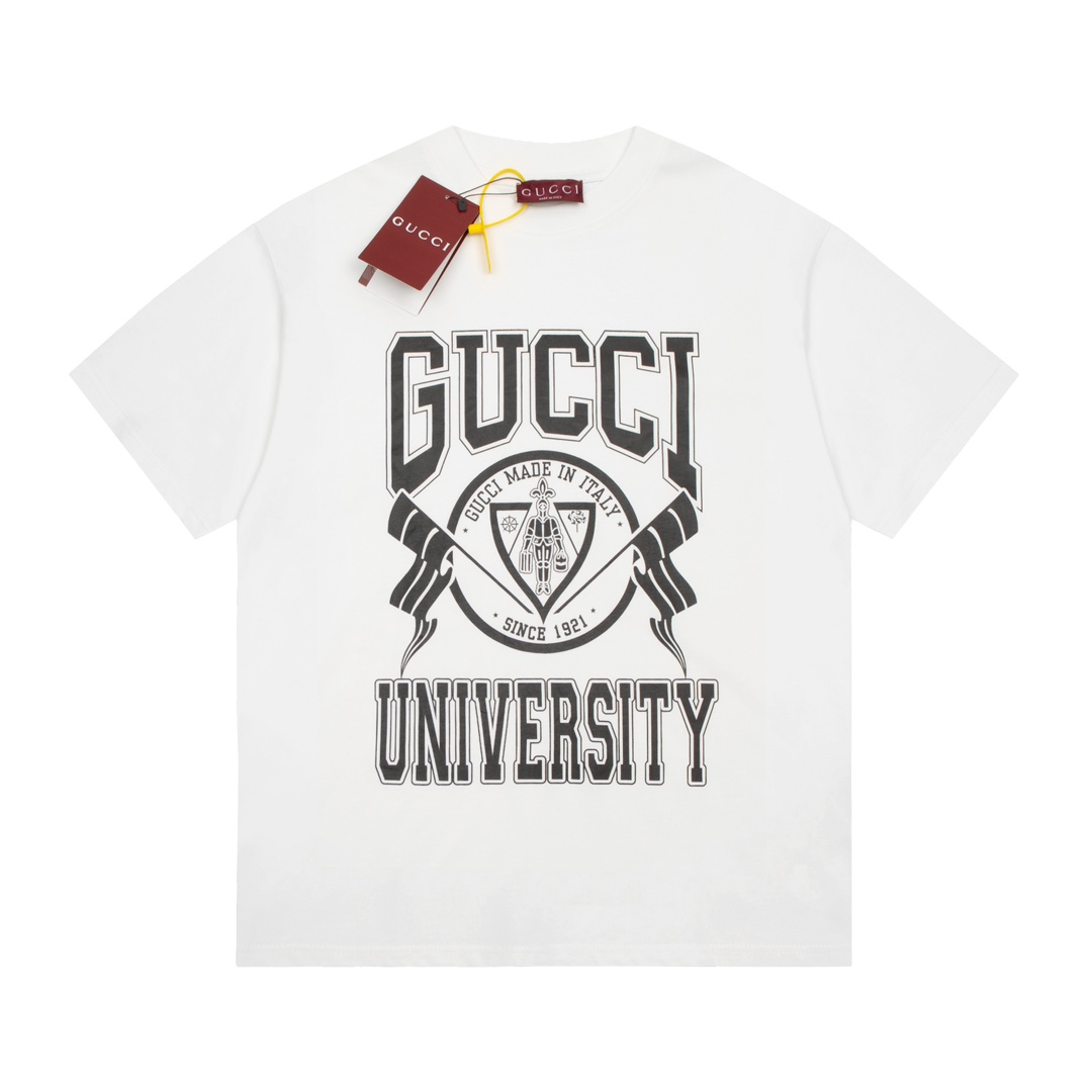 Gucci 古驰 24ss 校徽印花圆领 短袖