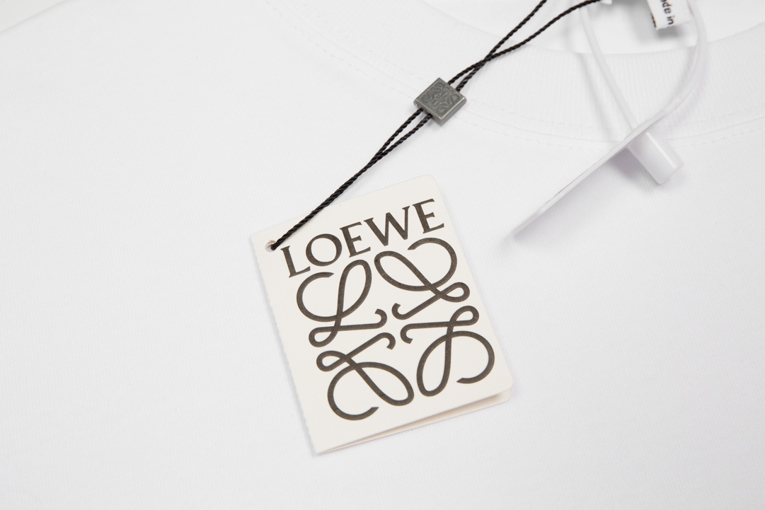 LOEWE/罗意威 24ss 彩虹字母 短袖 质棉质平纹针织圆领 T恤