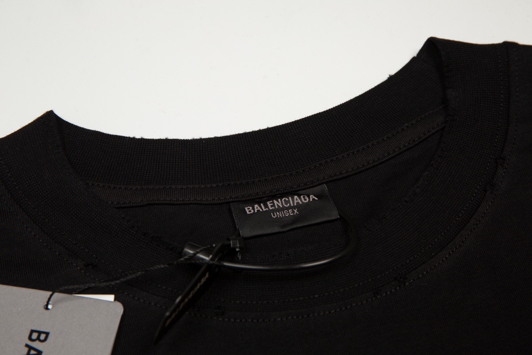 Balenciaga/巴黎世家 1917剪刀破裂印花短袖