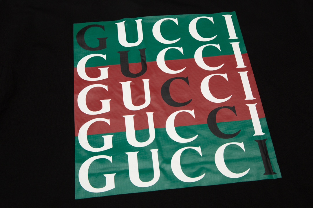 Gucci 古驰 24ss 前后字母logo印花圆领 短袖