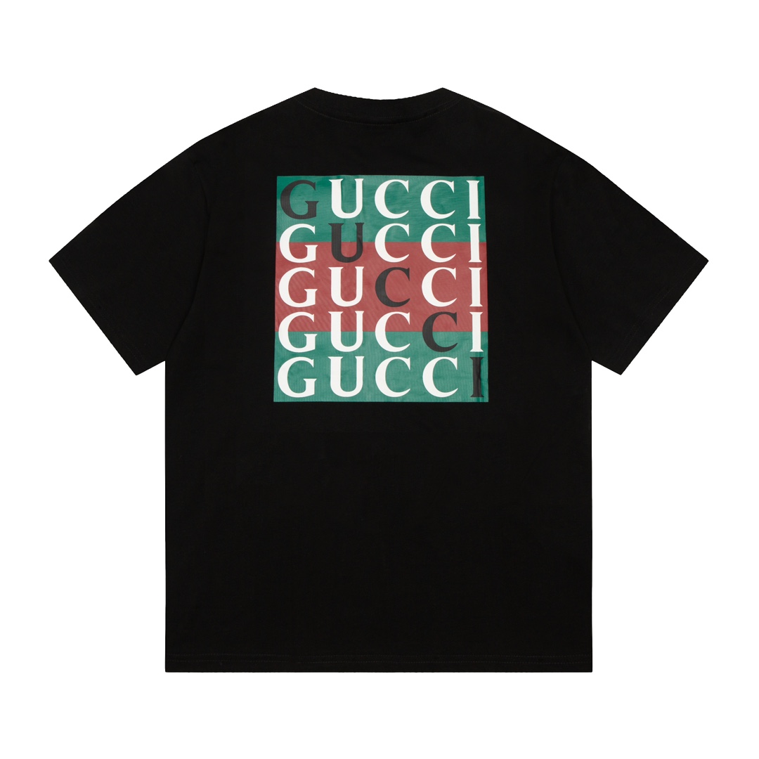 Gucci 古驰 24ss 前后字母logo印花圆领 短袖