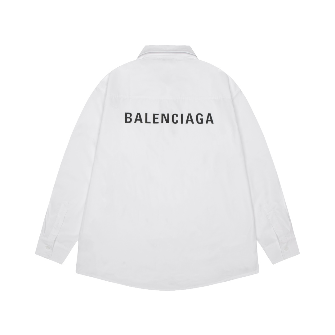 高品质 Balenciga/巴黎世家 后背英文字母衬衫