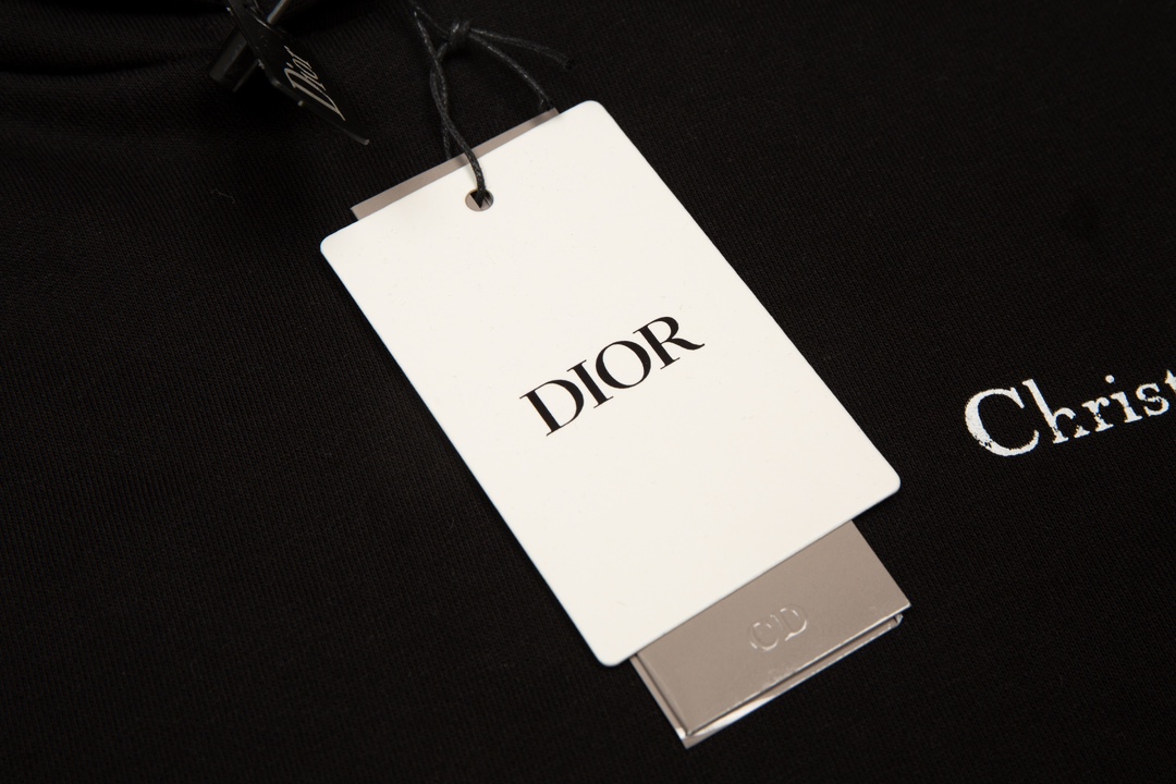 高品质 DIOR/迪奥 经典前后英文字母连帽卫衣