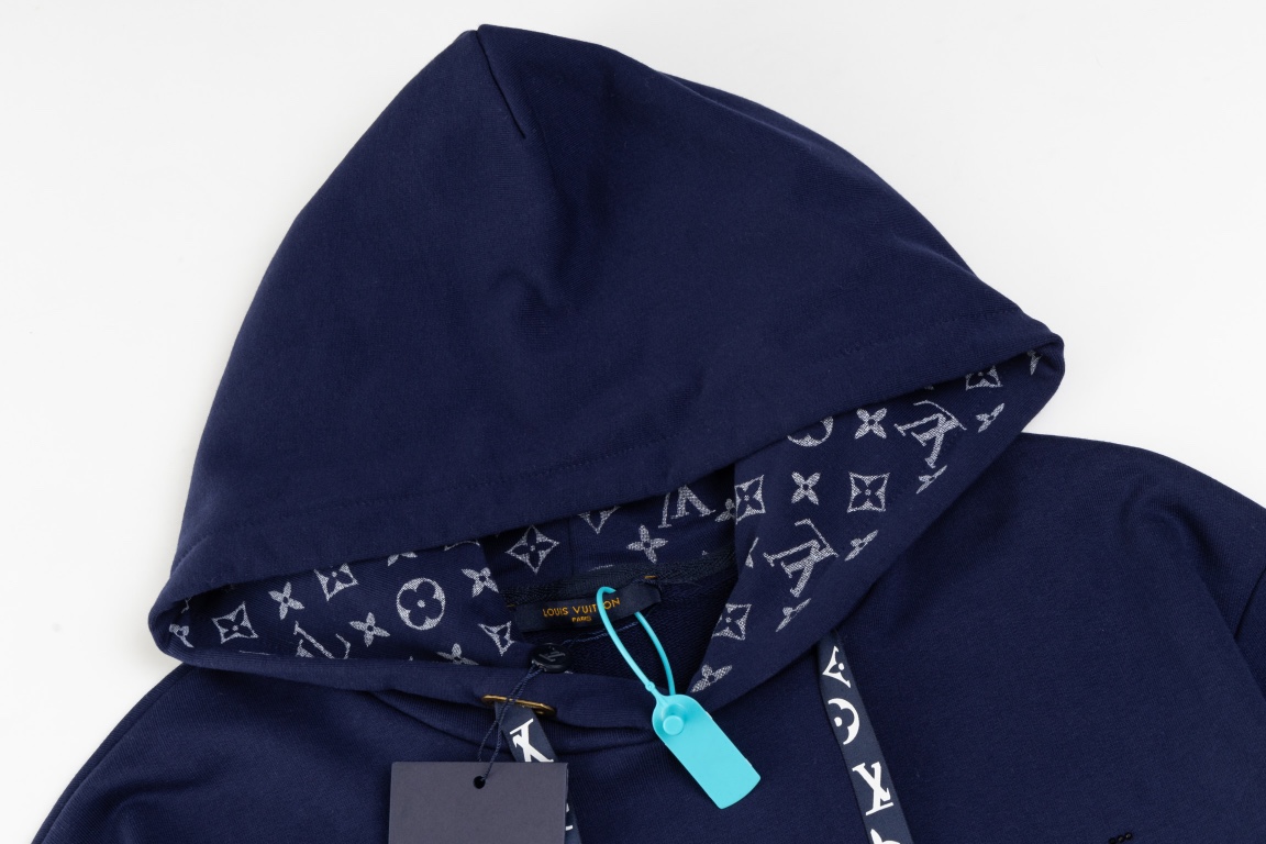 LOUIS VUITTON/路易威登 花绳印花连帽卫衣