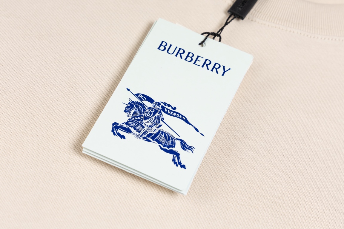 顶级） Burberry/巴宝莉 小蜜蜂植绒短袖T恤