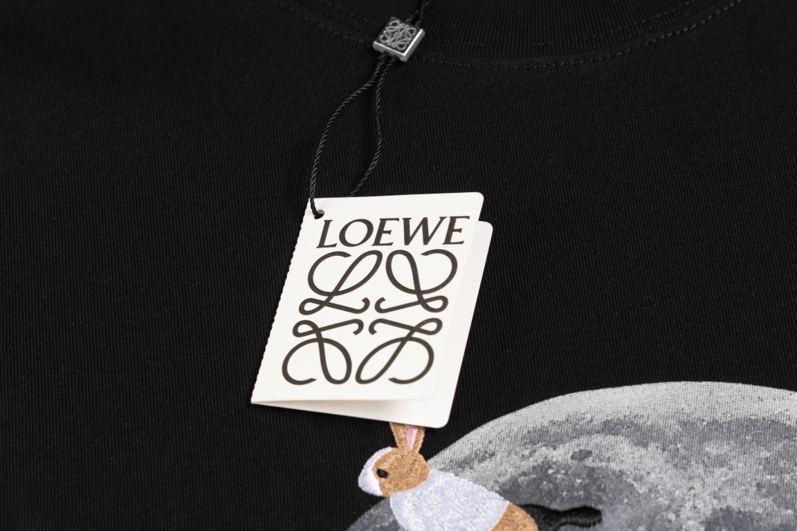 顶级） LOEWE 罗意威 新款系列 月球短袖T恤 质棉质平纹针织圆领 T恤
