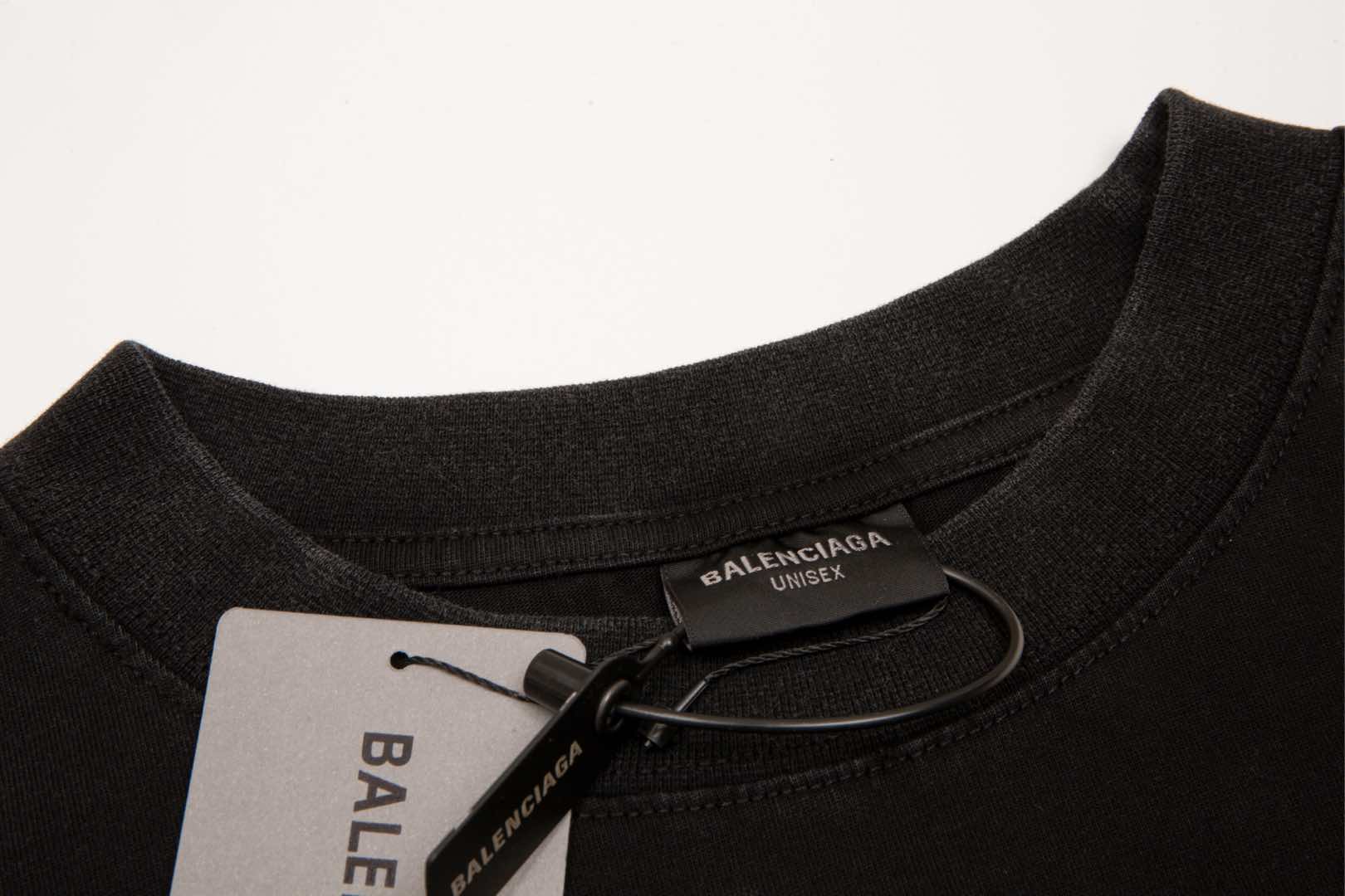 顶级） Balenciaga/巴黎世家 西班牙小镇圆领短袖T恤