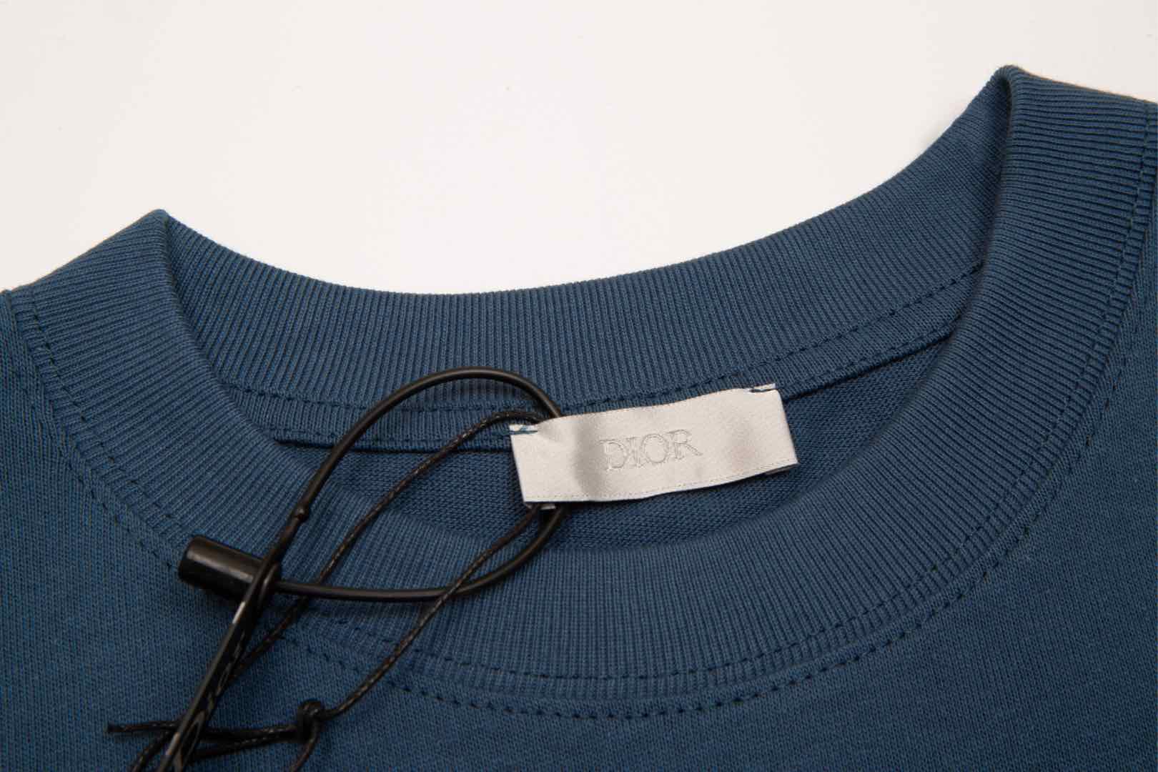 DIOR/迪奥 新款系列 logo立体刺绣短袖T恤