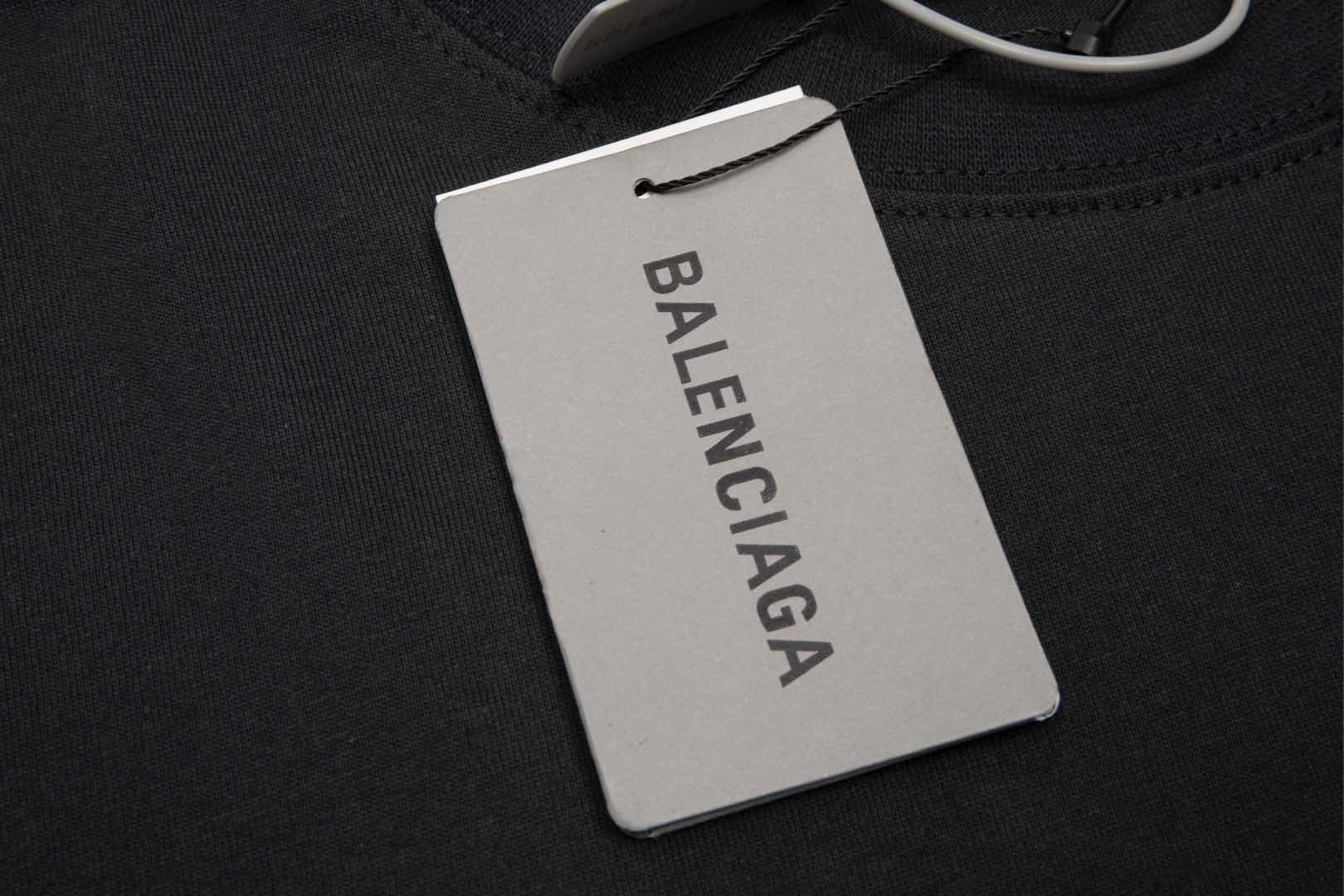 顶级） Balenciaga/巴黎世家 比特币圆领短袖T恤