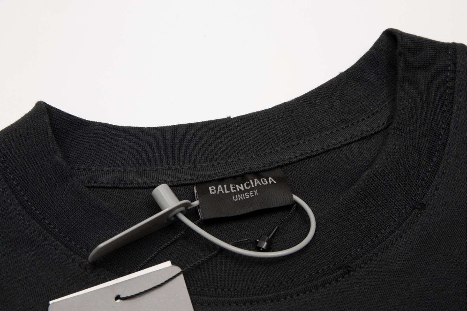 顶级） Balenciaga/巴黎世家 比特币圆领短袖T恤