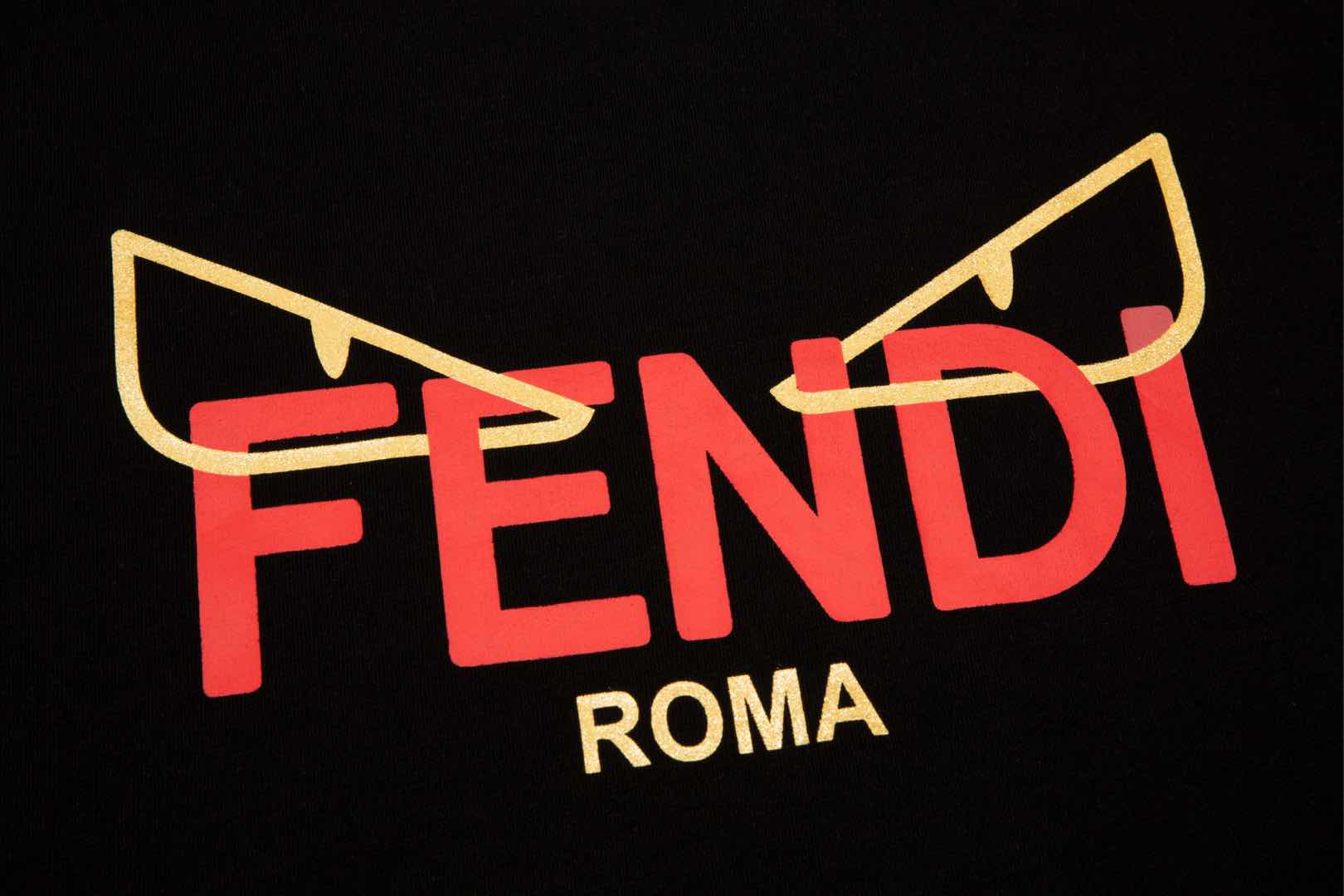 fendi 芬迪 眼睛印花圆领短袖T恤