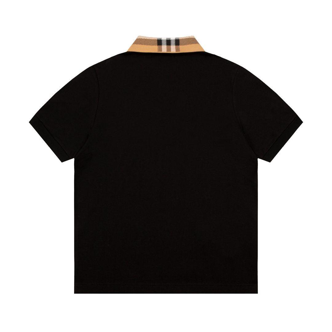 Burberry/巴宝莉 新款 polo衫 渐变格纹螺纹
