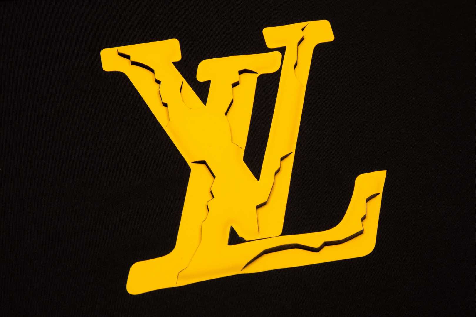 LOUIS VUITTON/路易威登 凹凸大logo烫画短袖T恤 三标齐全