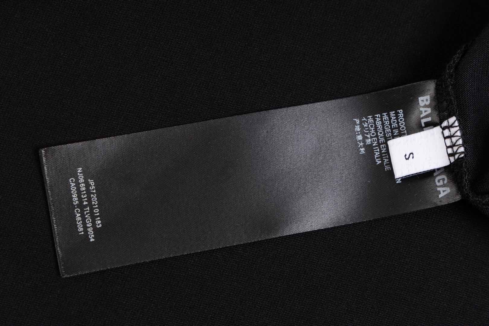 顶级） Balenciaga/巴黎世家 身份证圆领短袖T恤