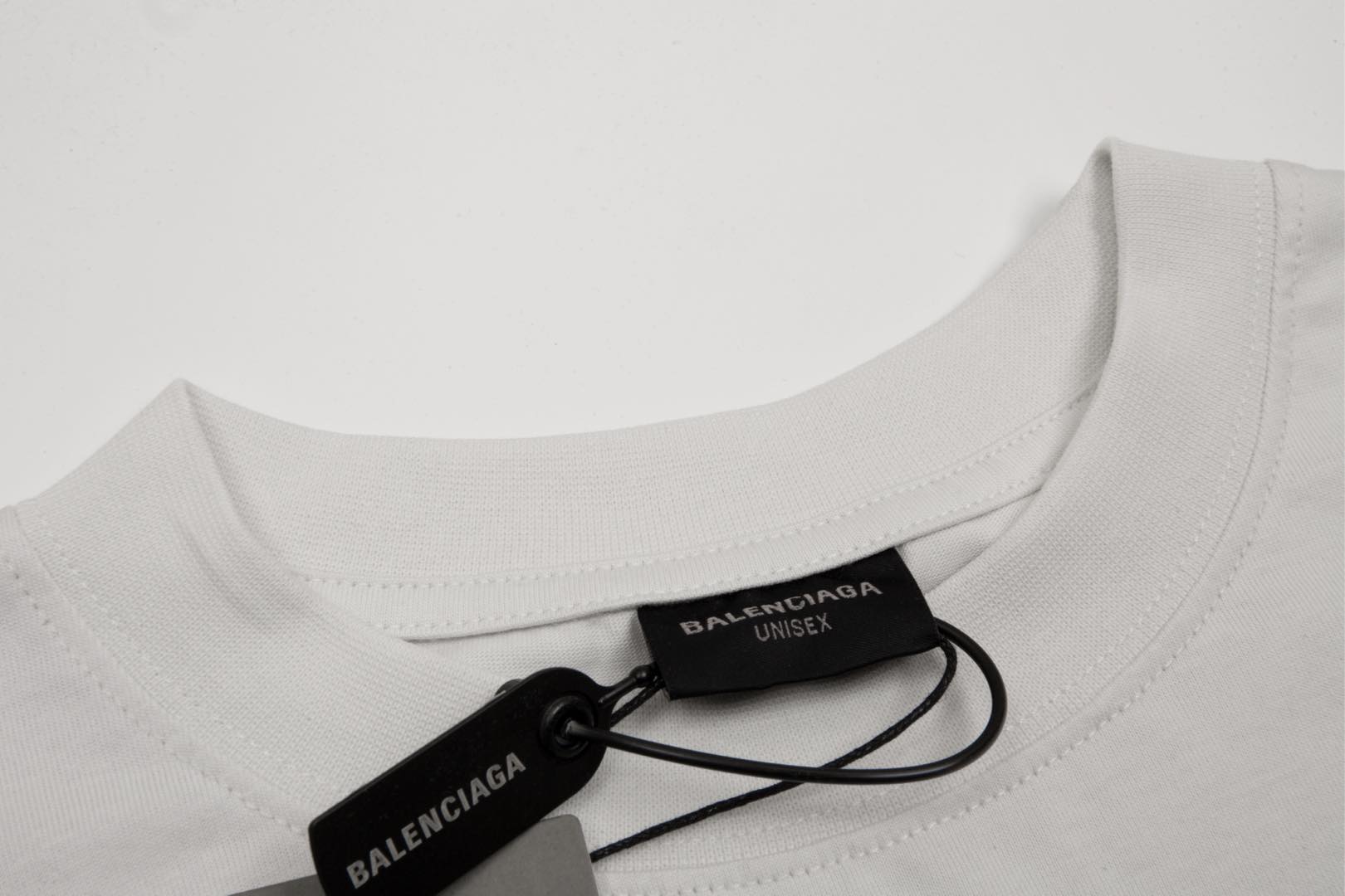 顶级） Balenciaga/巴黎世家 球鞋图案圆领短袖T恤