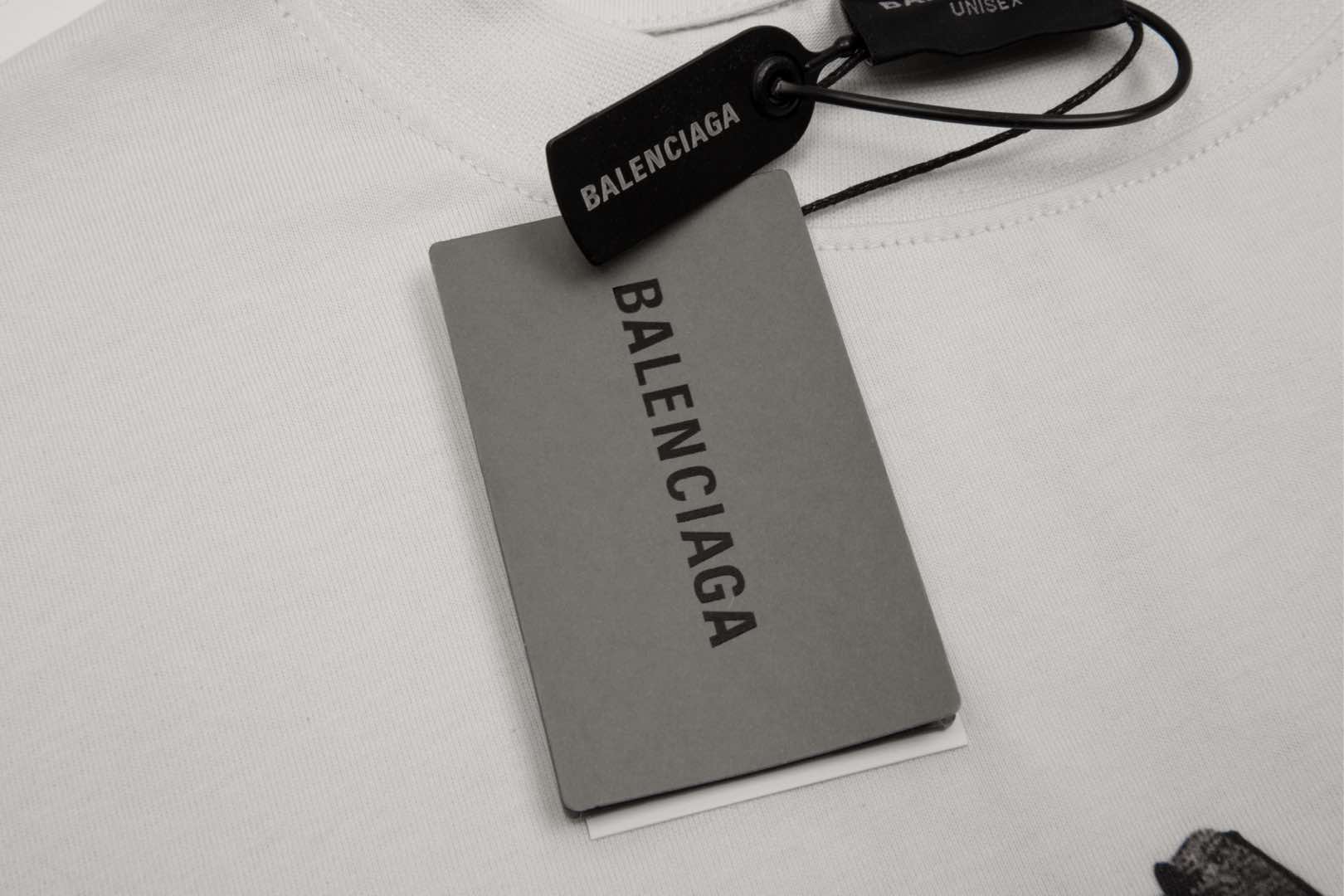顶级） Balenciaga/巴黎世家 球鞋图案圆领短袖T恤