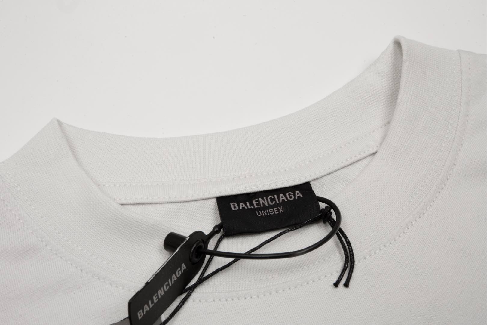 Balenciaga/巴黎世家 手提袋图案圆领短袖T恤