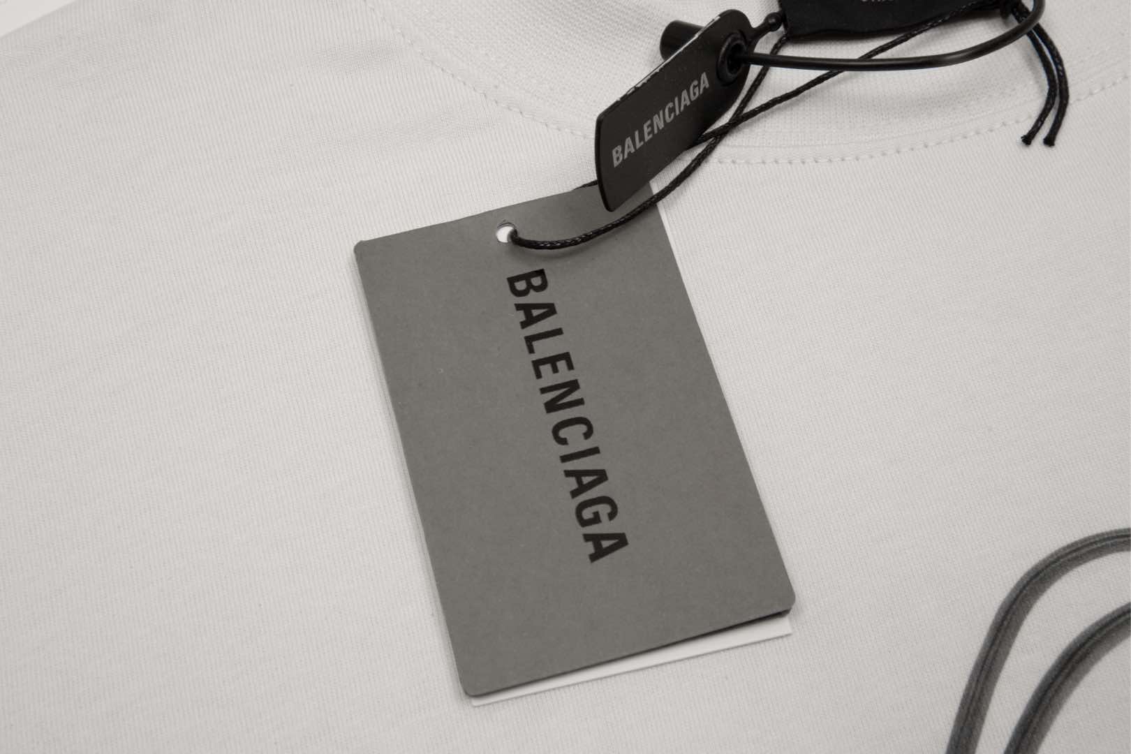 Balenciaga/巴黎世家 手提袋图案圆领短袖T恤