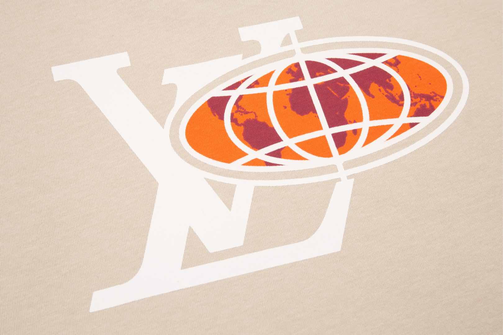 （顶级） LOUIS VUITTON/路易威登 地球烫钻圆领短袖T恤