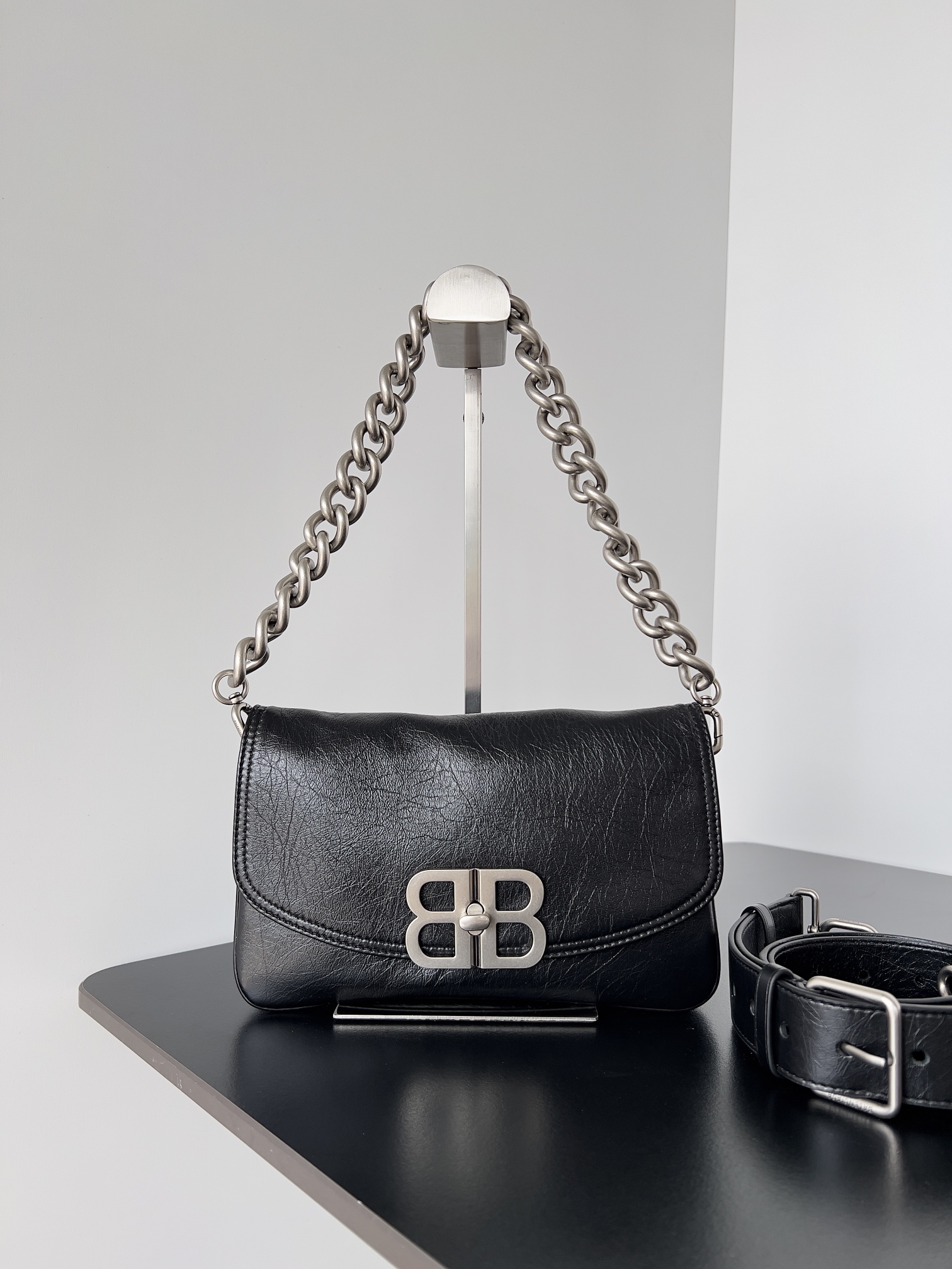 BB Soft Lambskin Chain Strap Handbag