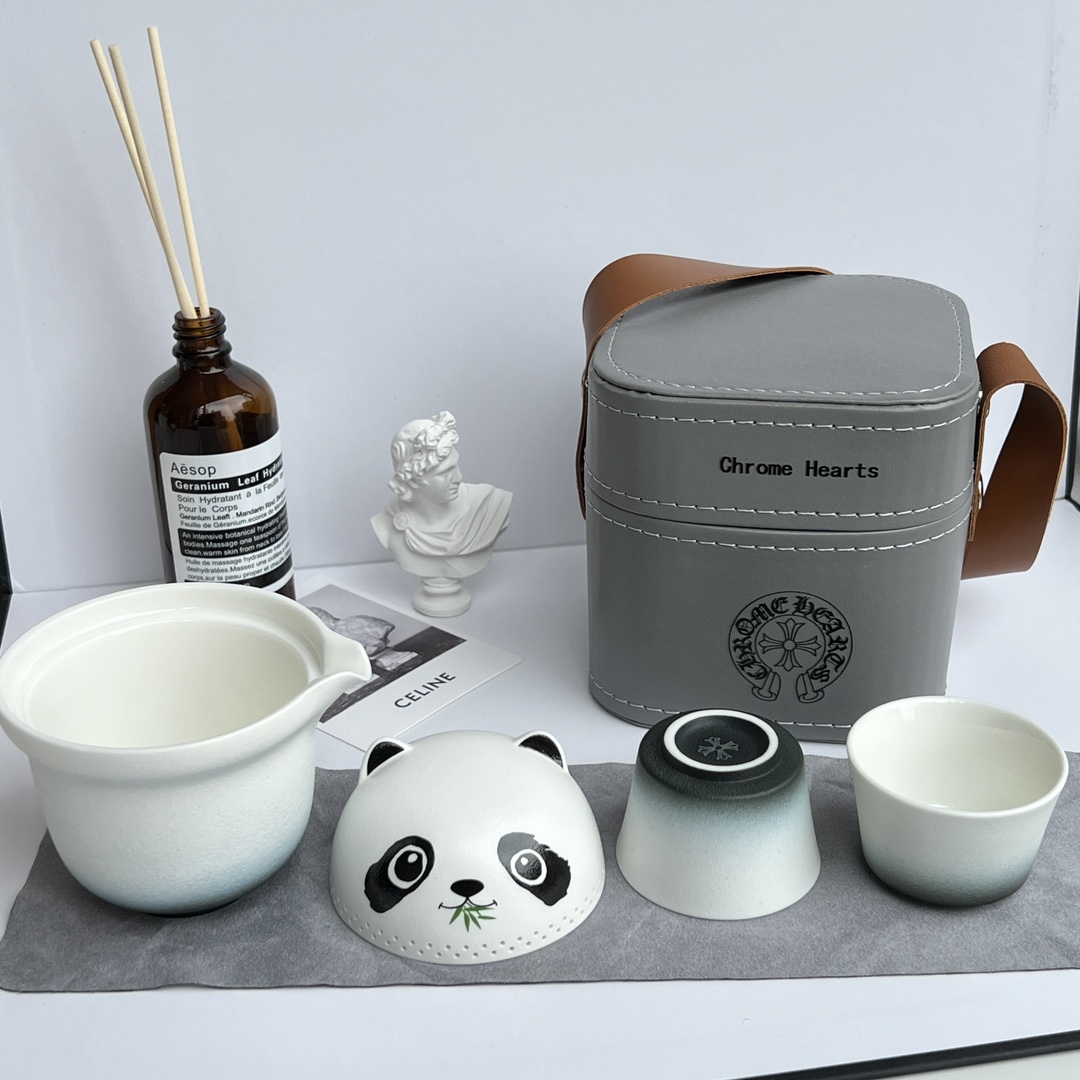 Chrome Hearts Collaboration Panda Tea Set - Comprehensive 4