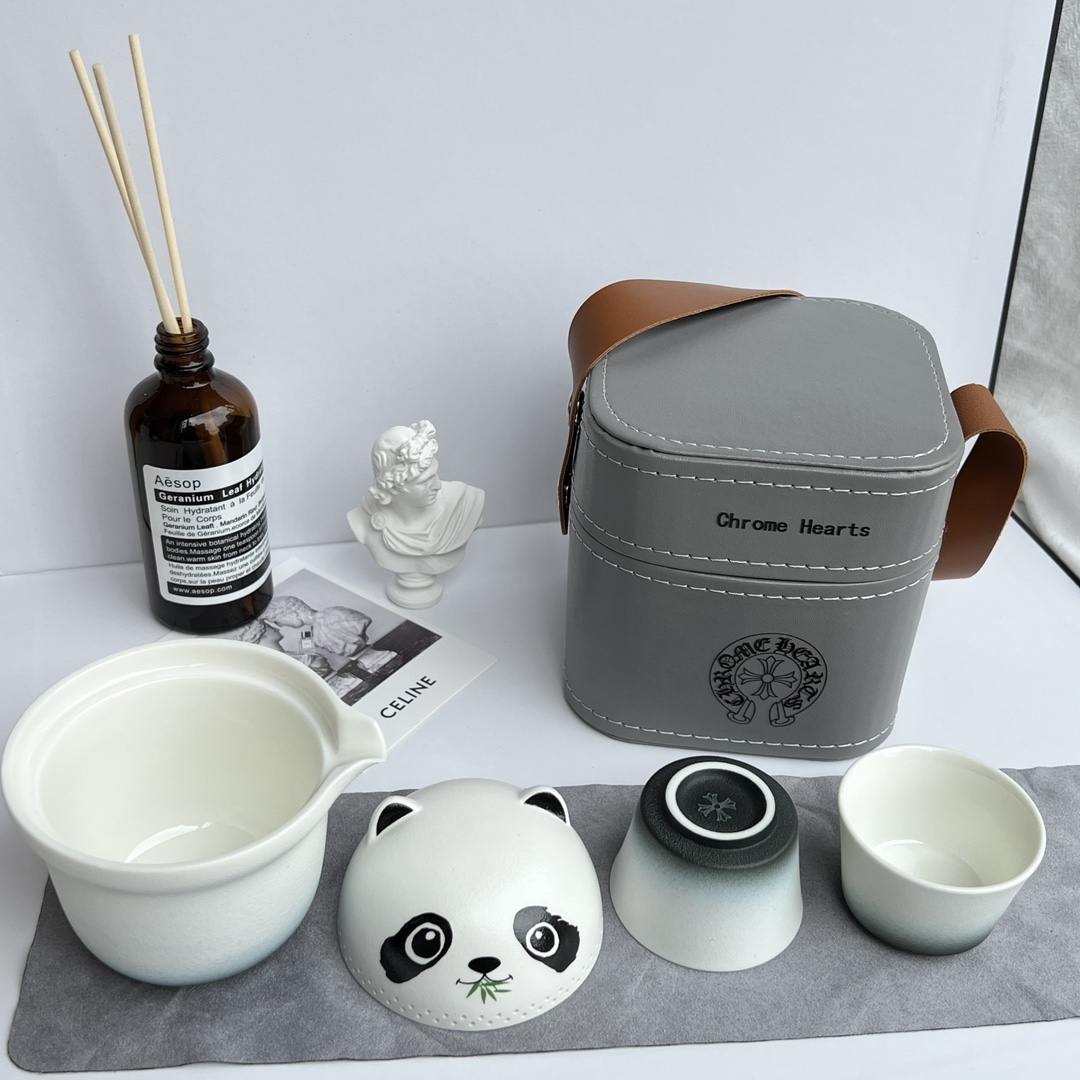 Chrome Hearts Collaboration Panda Tea Set - Comprehensive 3