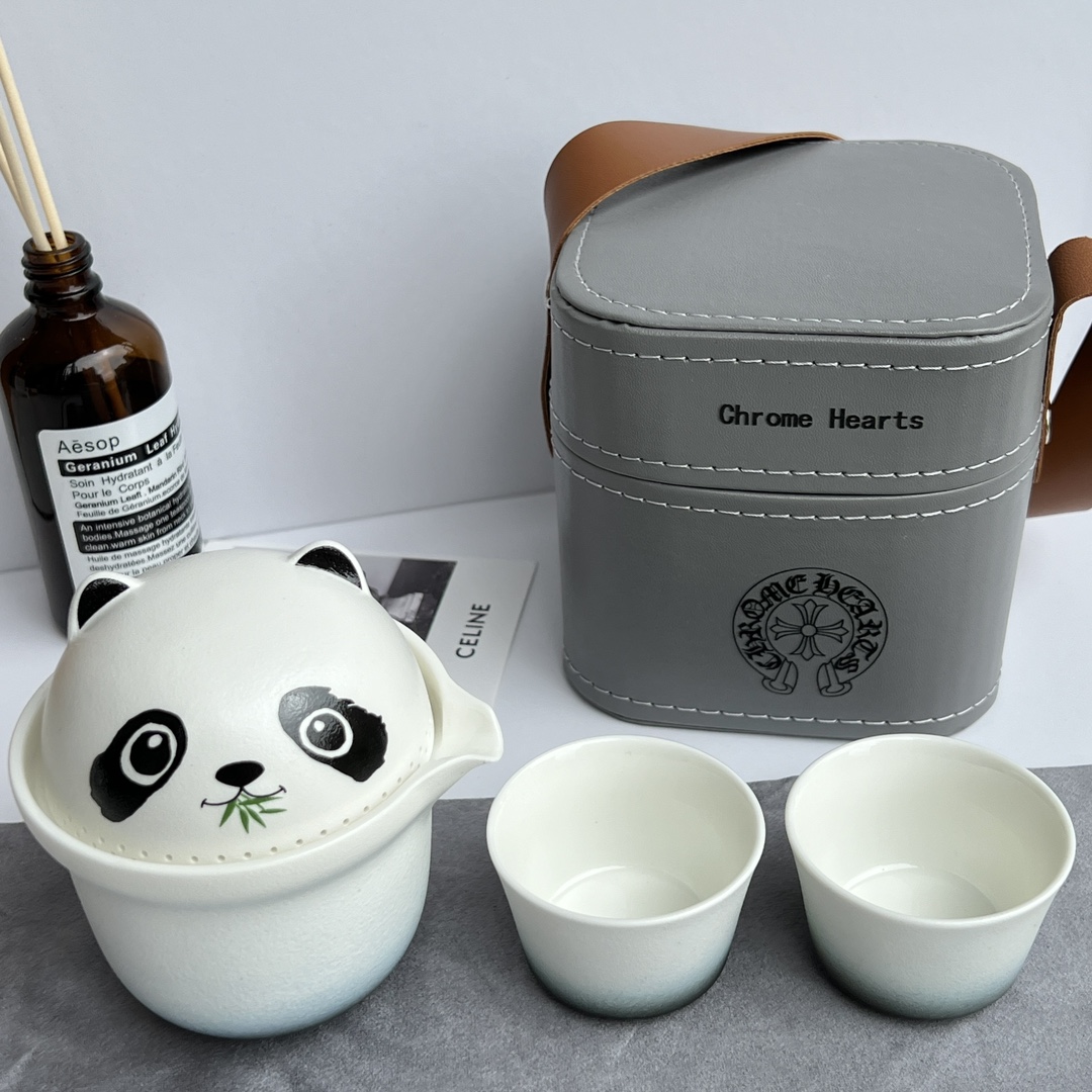 Chrome Hearts Collaboration Panda Tea Set - Comprehensive 7