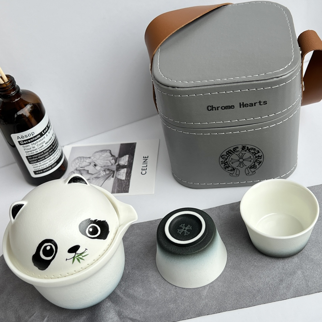 Chrome Hearts Collaboration Panda Tea Set - Comprehensive 5