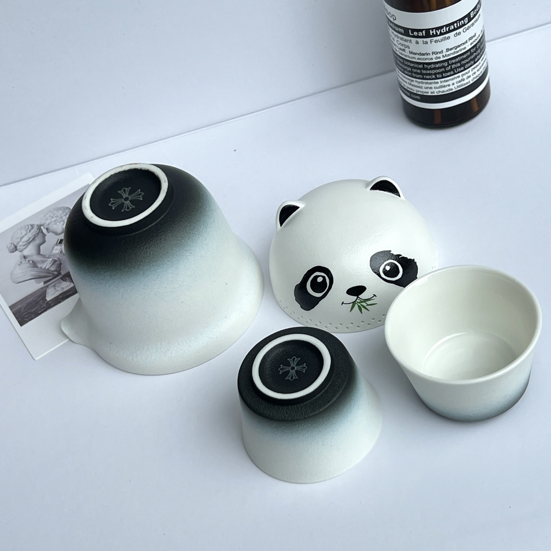 Chrome Heart熊猫茶具,萌趣来袭 3