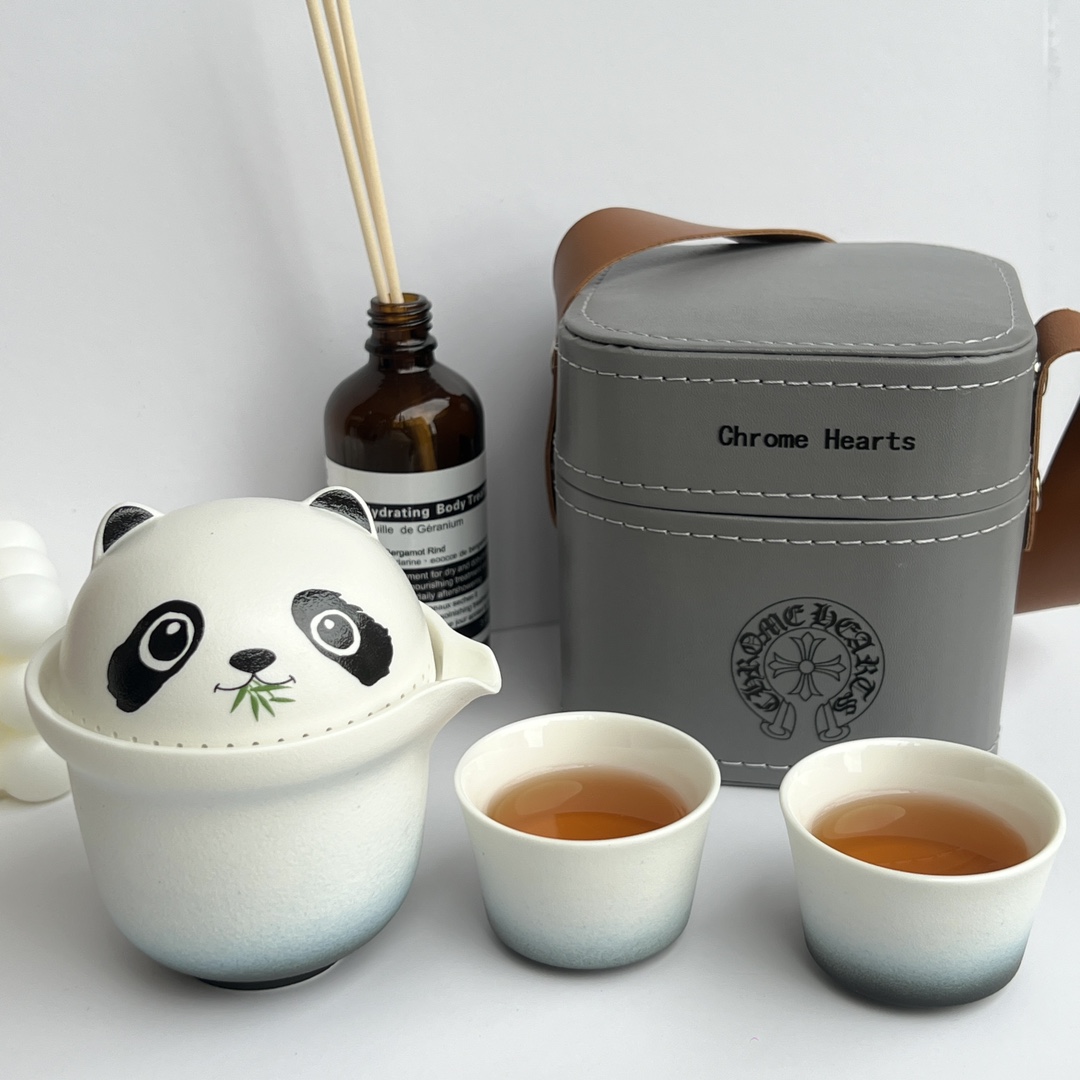 Chrome Hearts Giant Panda Collaboration Tea Set - Comprehensive 2