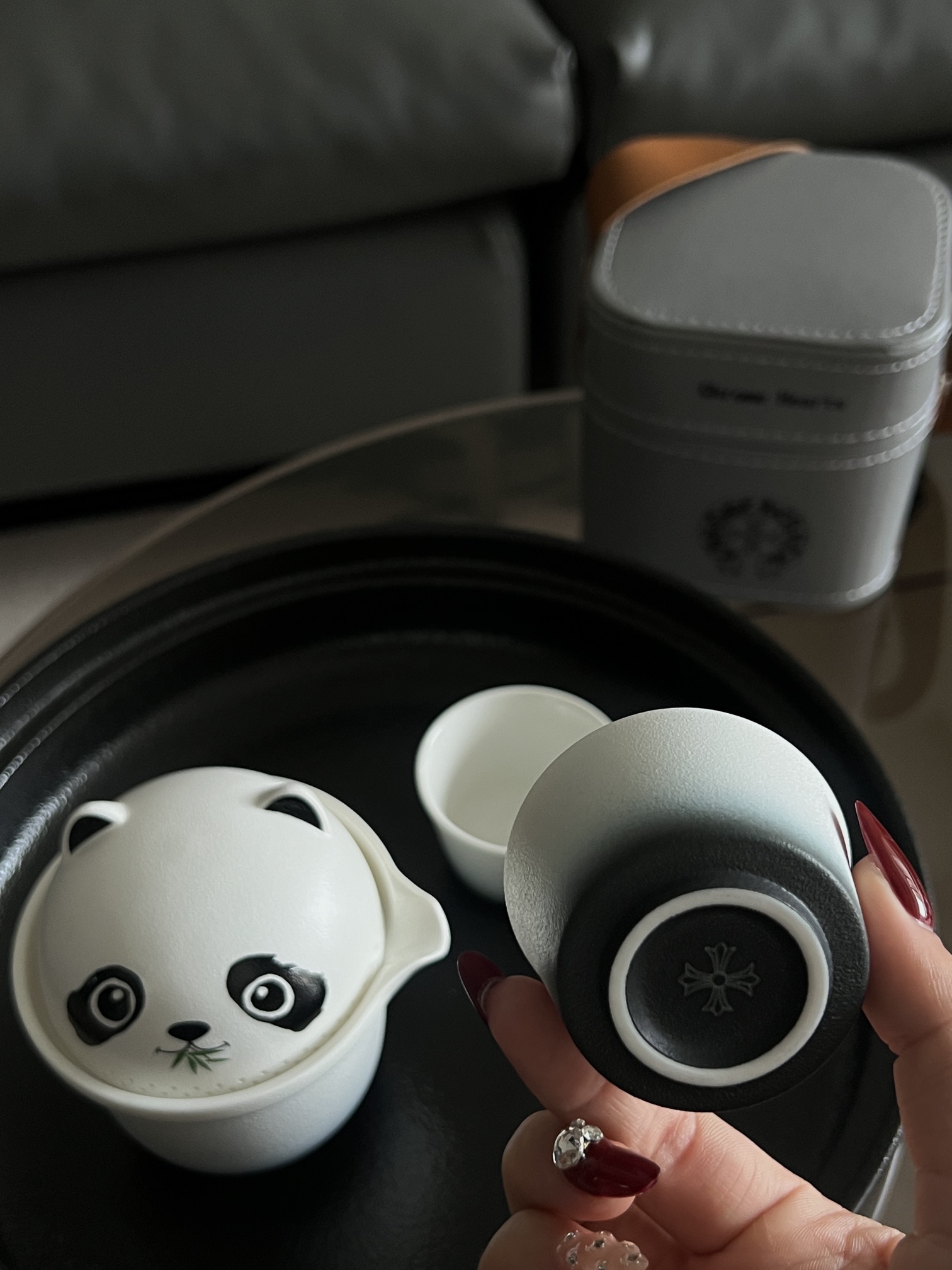 自从入手了克罗心联名熊猫茶具,每天的品茶时光都变得格外美好 2