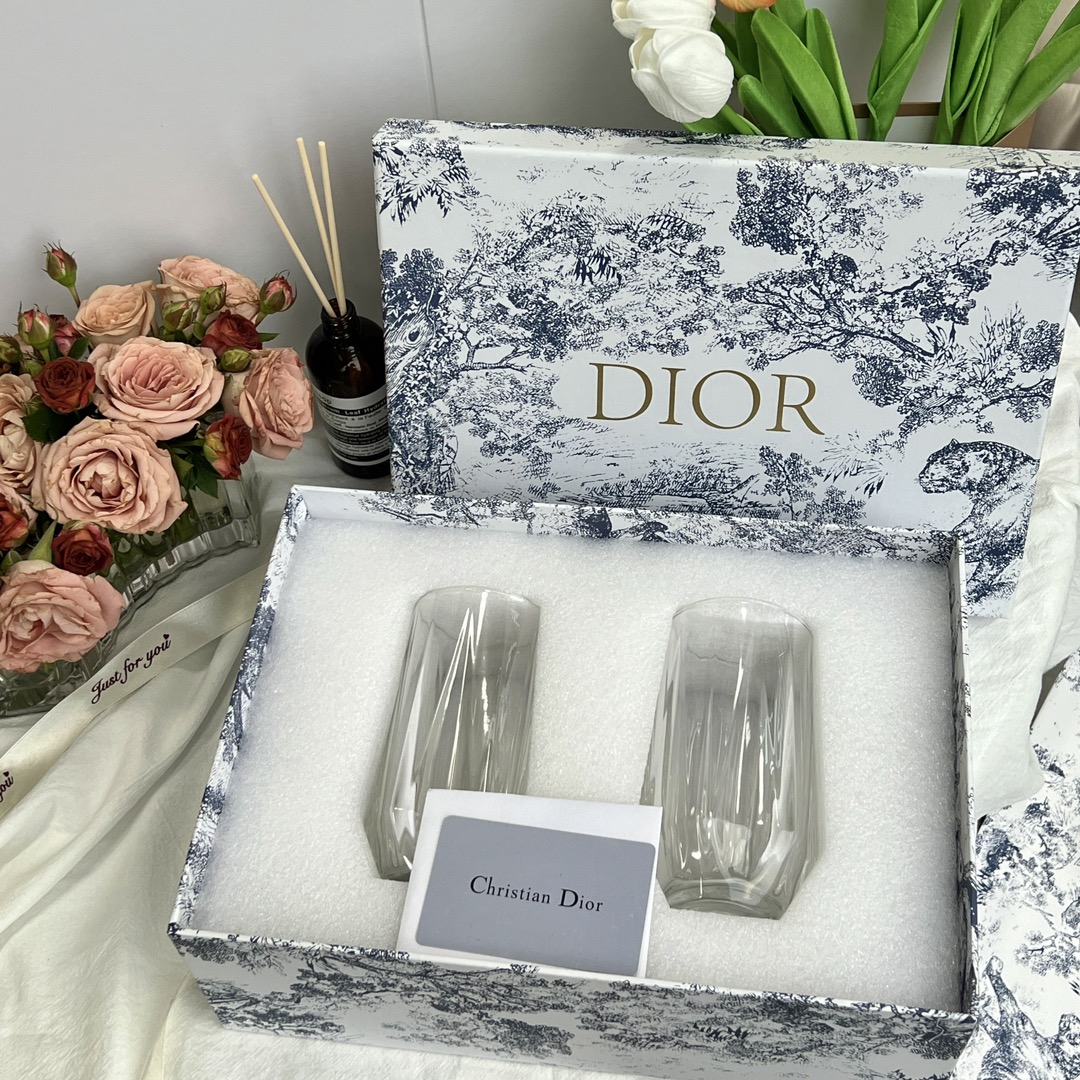 Dior Glass Tumbler Set (Set of 2 - Comprehensive