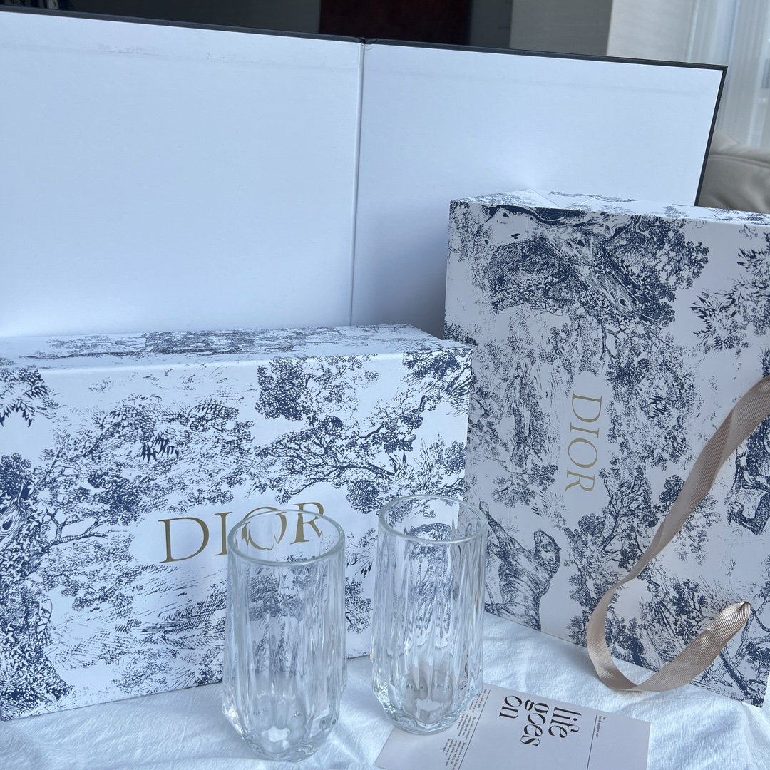 Dior Glass Tumbler Set (Set of 2 - Comprehensive 4