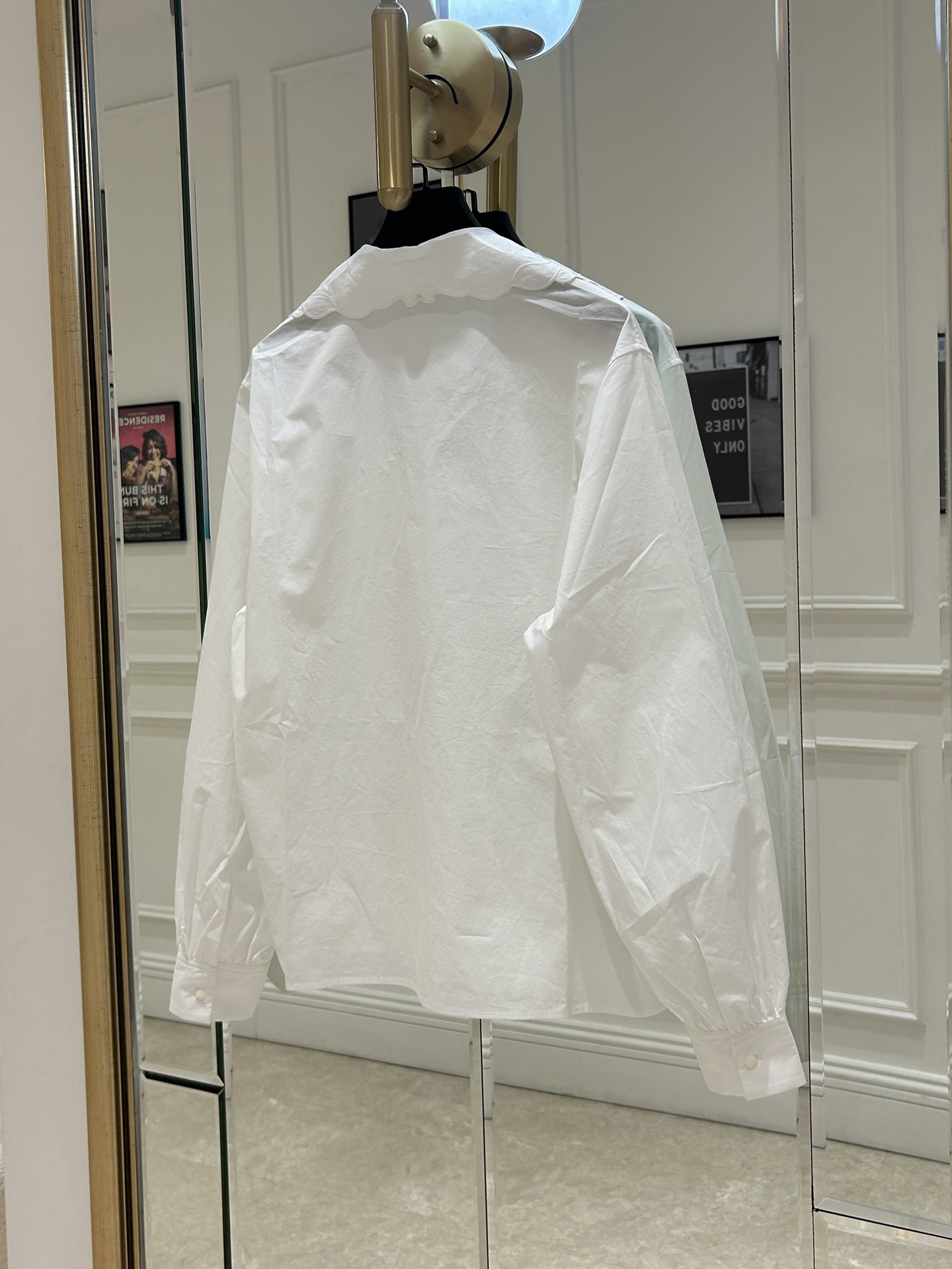 French Romantic Embroidered White Shirt for Young Girls with Sweet and Elegant Style - 图片 7