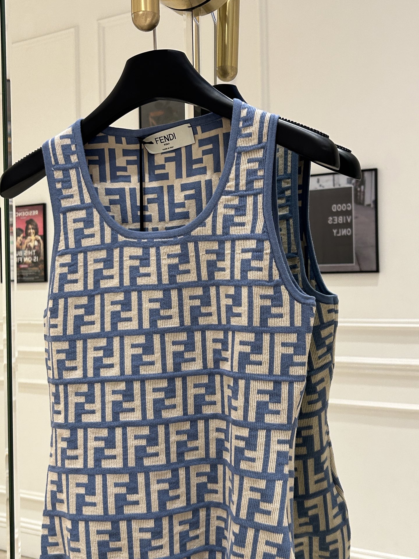 Fendi Sleeveless Jacquard Vest Top - Stylish & Elegant FF Design 3 i1743672576840 5778 0 1