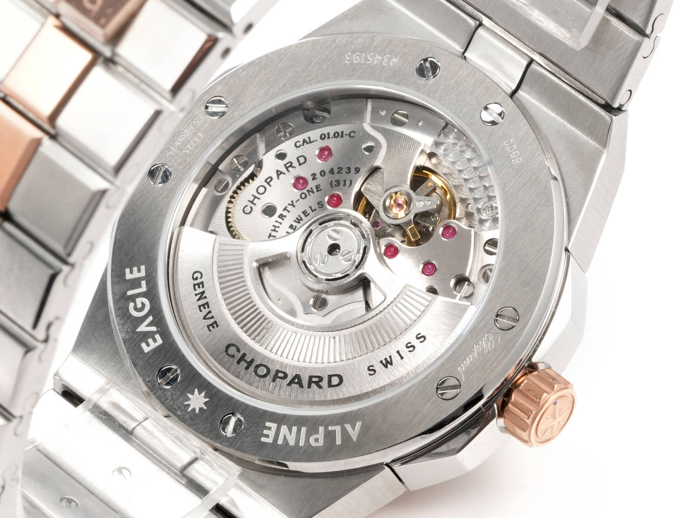 Alpine Eagle Snow Wing Series: Exclusive Gold Watch with Visionary Design - 图片 7