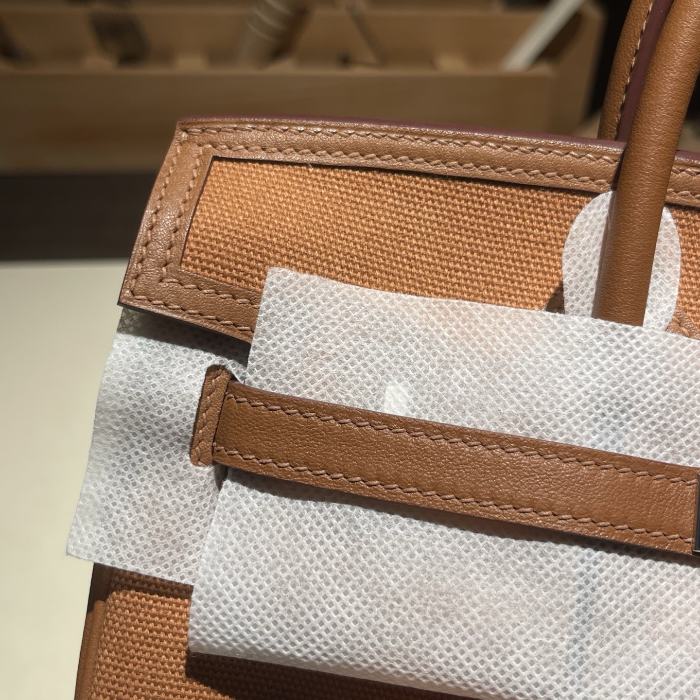 🐎新品
Birkin Cargo 帆布铂金包 25cm 原厂进口Swift皮拼帆布【金棕】银扣 通勤休闲包 男女通用款
限量版 专柜同步 全手工蜜蜡线缝制 纯钢五金 现货