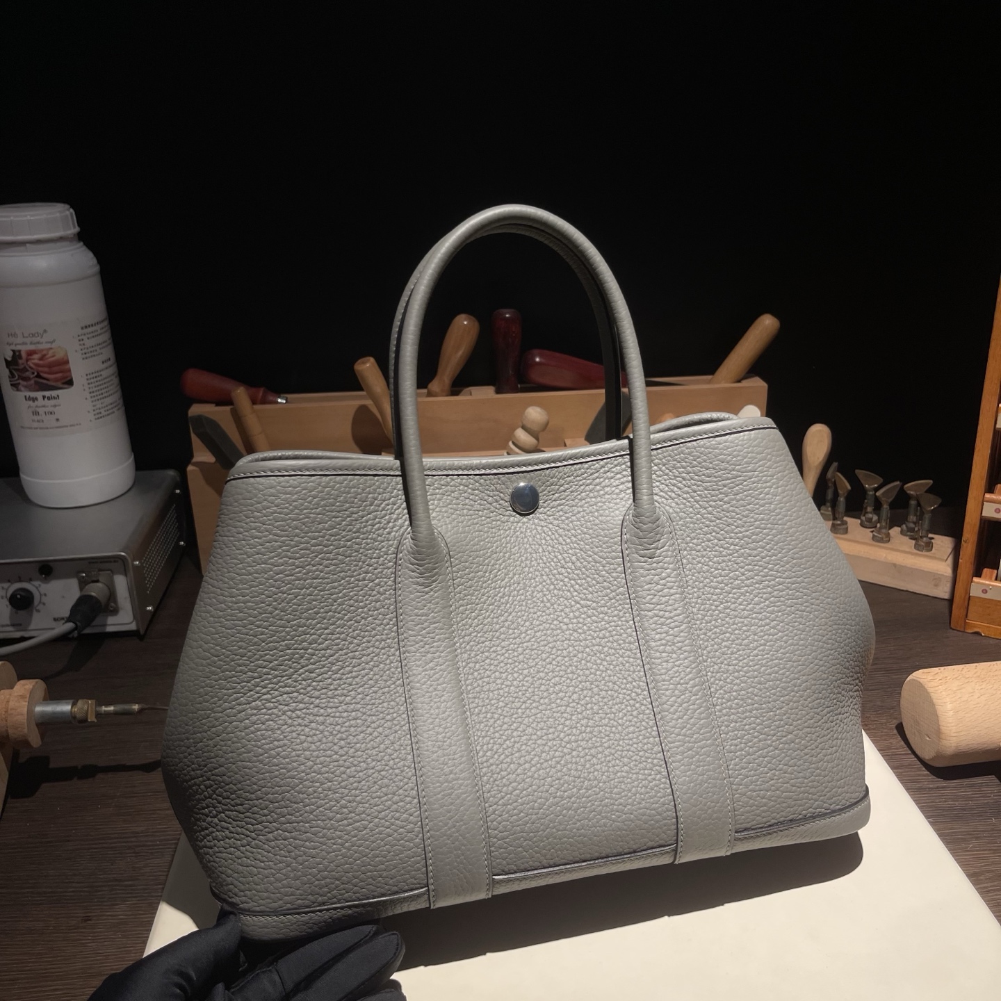 NO:698853,Garden arty garden bag 30cm, original imported N-togo leather [cumulonimbus gray] silver buckle, commuter leisure bag, counter synchronization, handmade wax thread sewing, pure steel hardware, in stock, Hermes, Hermes,19860909Garden arty 花园包 30cm 原厂进口N-togo皮【积雨云灰】银扣 通勤休闲包 专柜同步 手工蜡线缝制 纯钢五金 现货,爱马仕,hermes,Hermes,,Bag