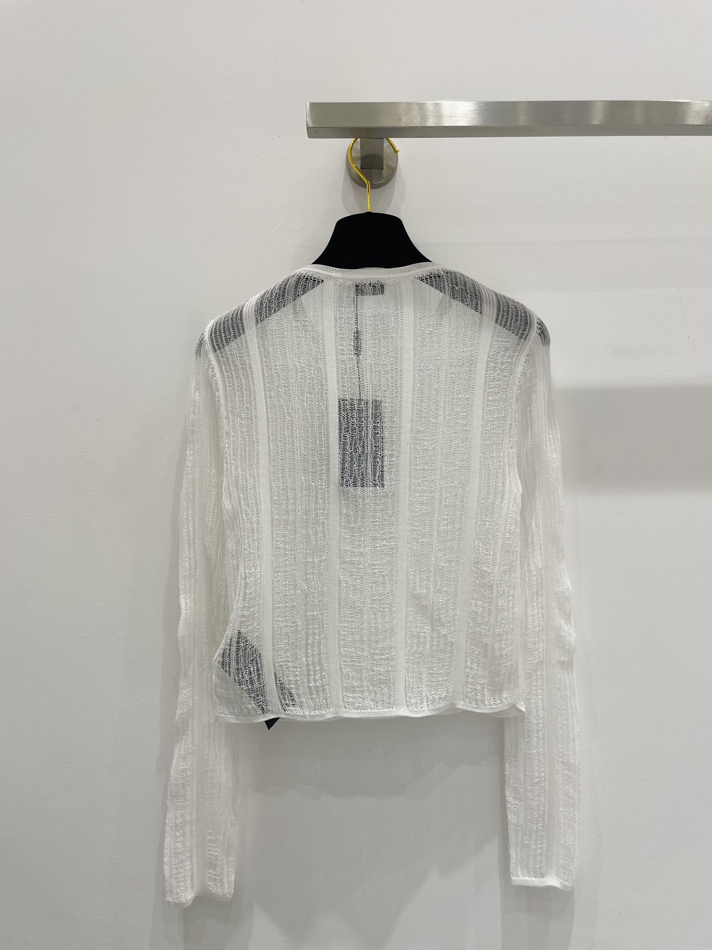 SaintLauren新品24春夏透明罩衫绝美极简设计颜色黑白尺码36.38.40