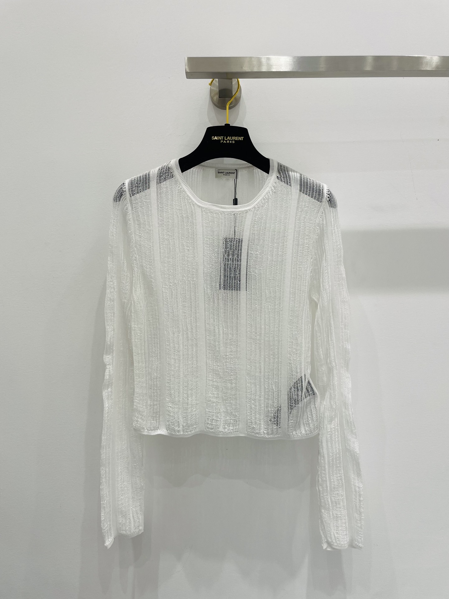 yjdleSaint Lauren新品24春夏透明罩衫，绝美极简设计颜色：黑 白尺码：36.38.40