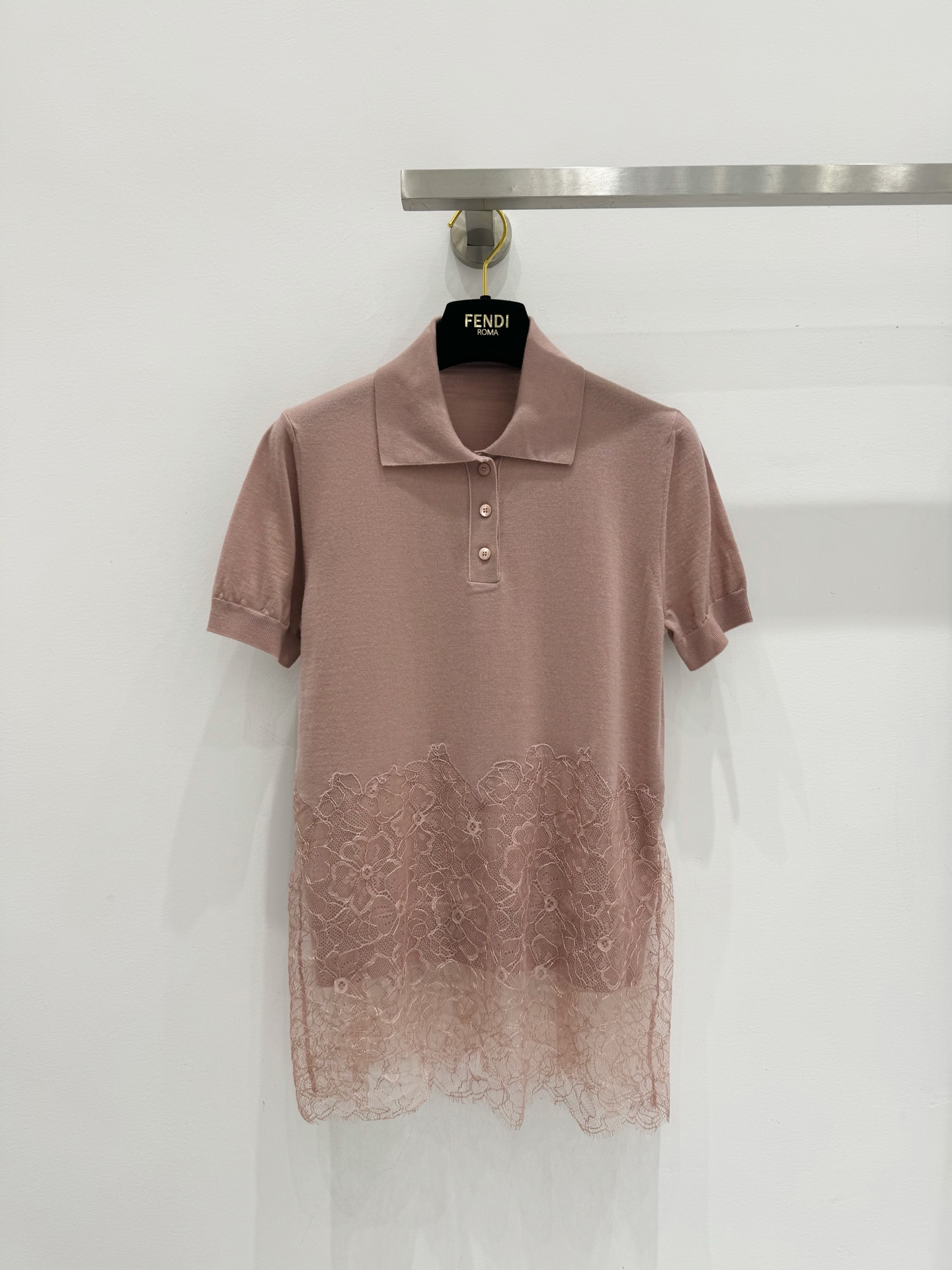 NO:508248,FD lace spliced ​​lapel short sleeves!  One color/SML, T-shirt,alexander wang19860909FD蕾丝拼接翻领短袖！一色/SML,,T-shirt,alexander wang,Women's clothing