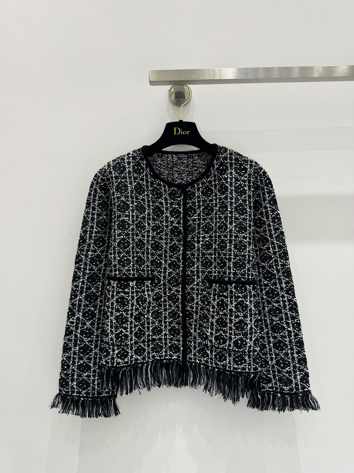 NO:622429,DIo* cannage fringed cardigan! 一色/SML,,dior,alexander wang19860909DIo*藤格纹流苏开衫！一色/SML,,dior,alexander wang,Women's clothing