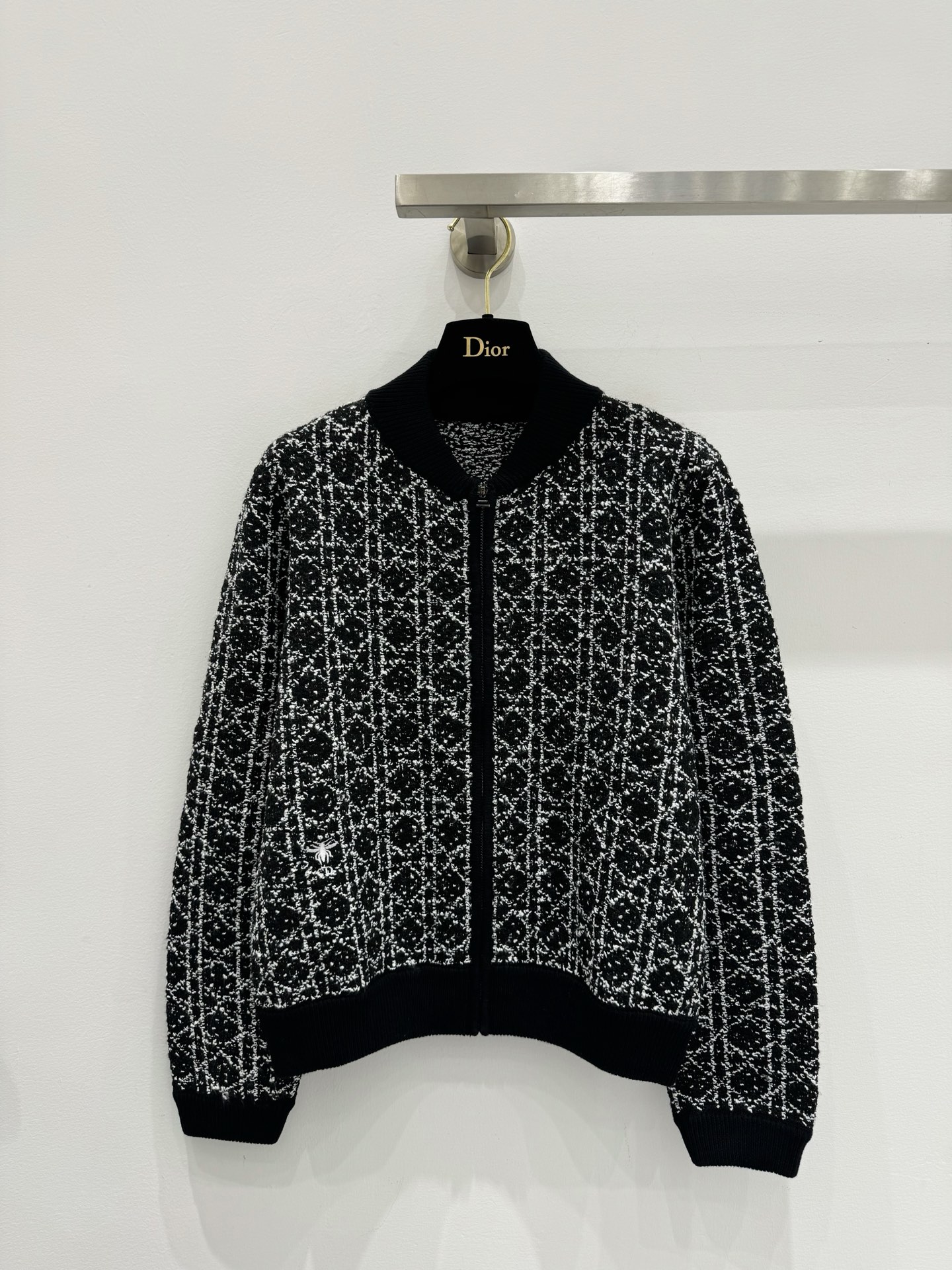 NO:658520,DIo* cannage zipper jacket cardigan! 一色/SML,,dior,jackets & coats,alexander wang19860909DIo*藤格纹拉链夹克开衫！一色/SML,,dior,jackets & coats,alexander wang,Women's clothing