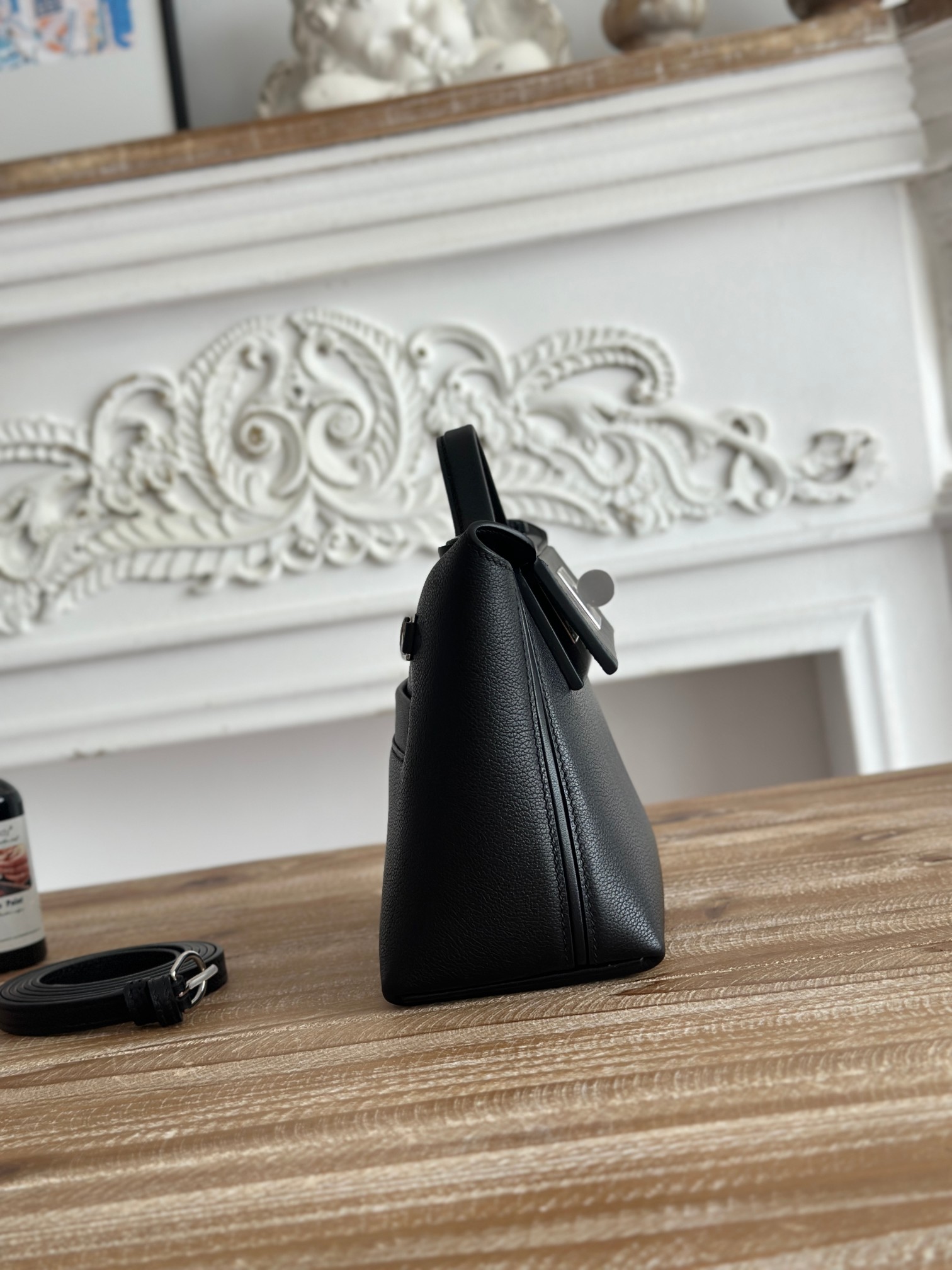 Hermes 2424 Mini Black mini shoulder everyday