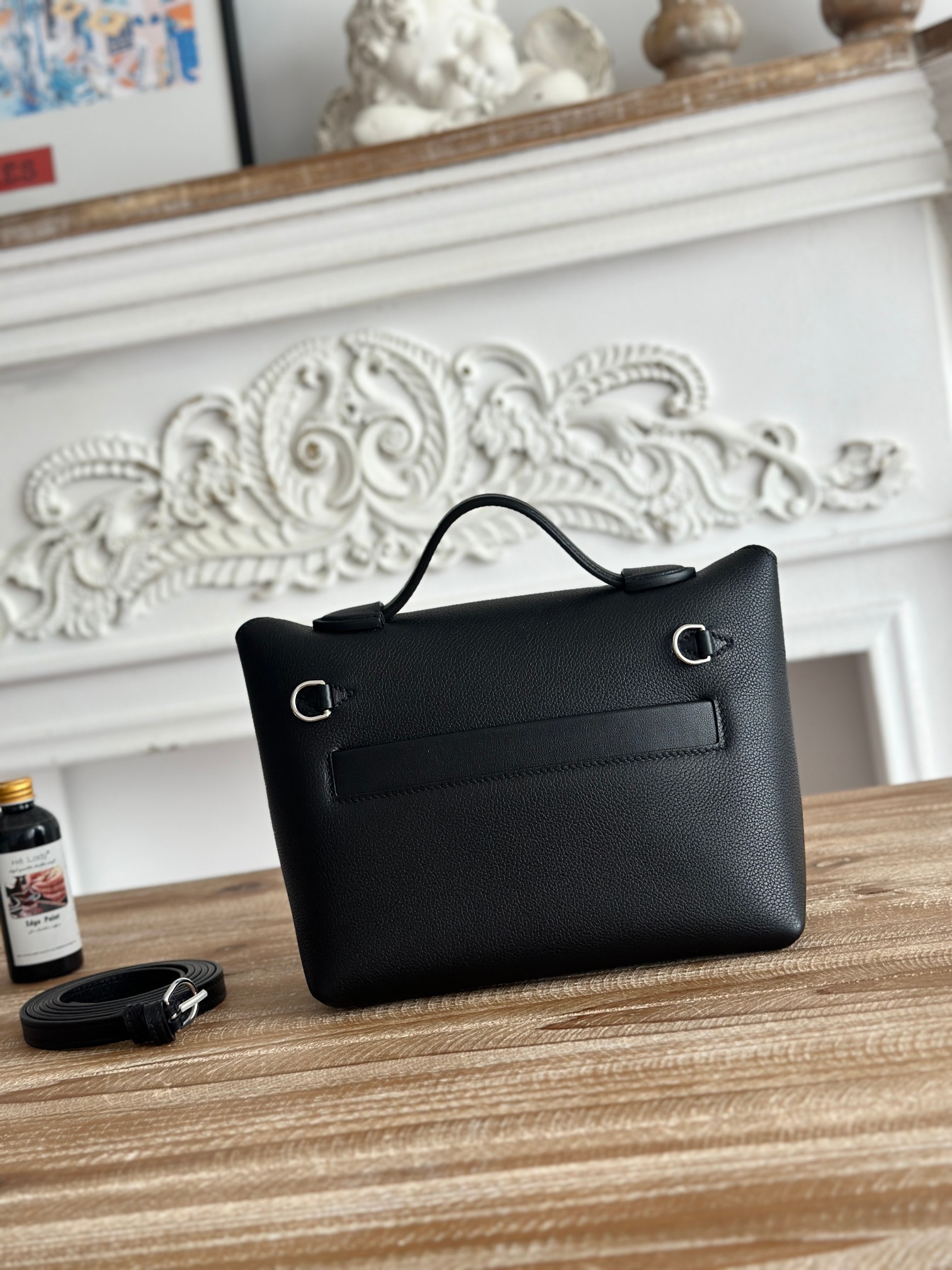 Hermes 2424 Mini Black mini shoulder everyday